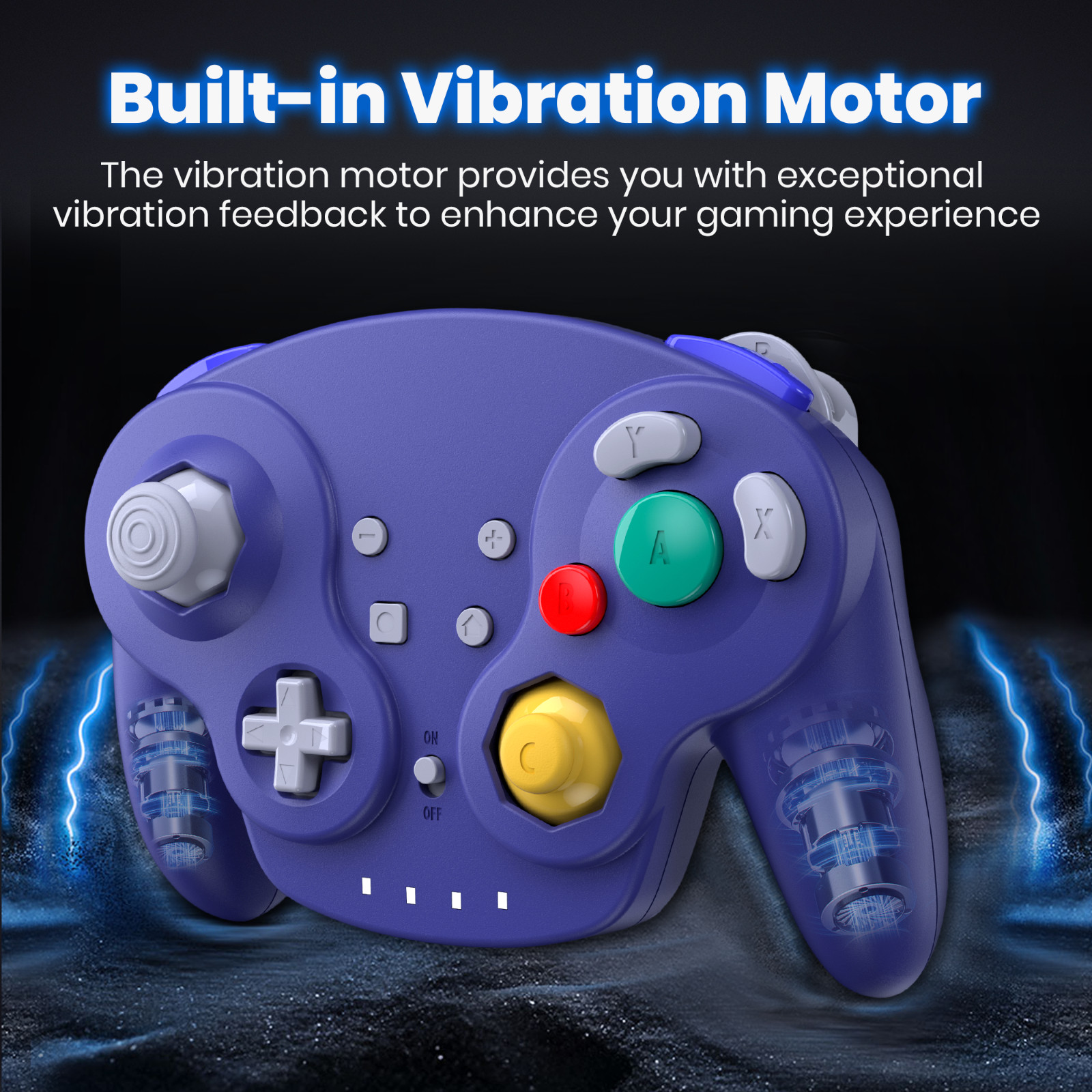 Wireless Gamecube Wii Controller Rechargeable & Rumble for Nintendo Gamecube