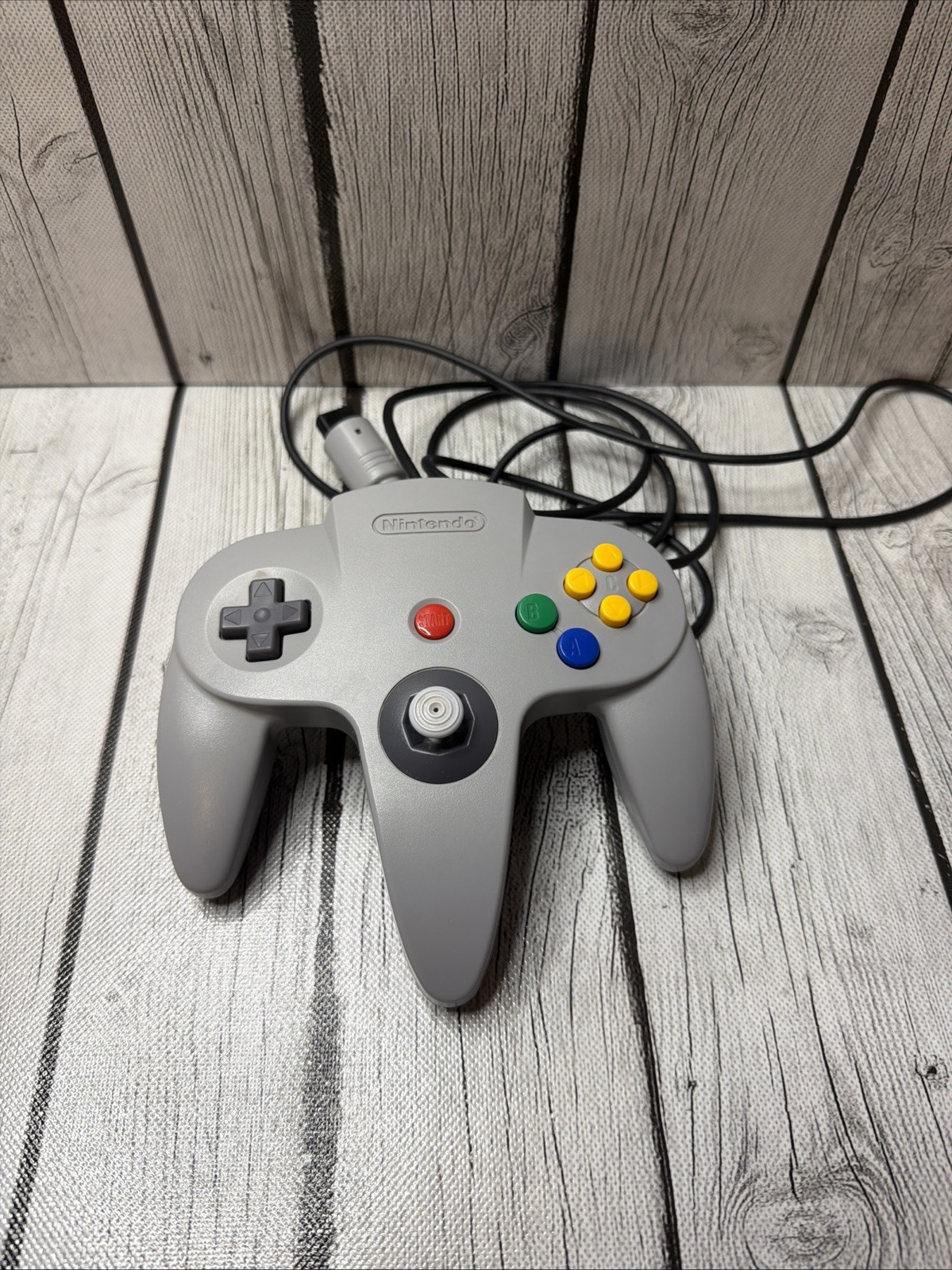 N64 Nintendo Controller Official OEM Grey N64 NUS-005 Tight Stick Not Tested