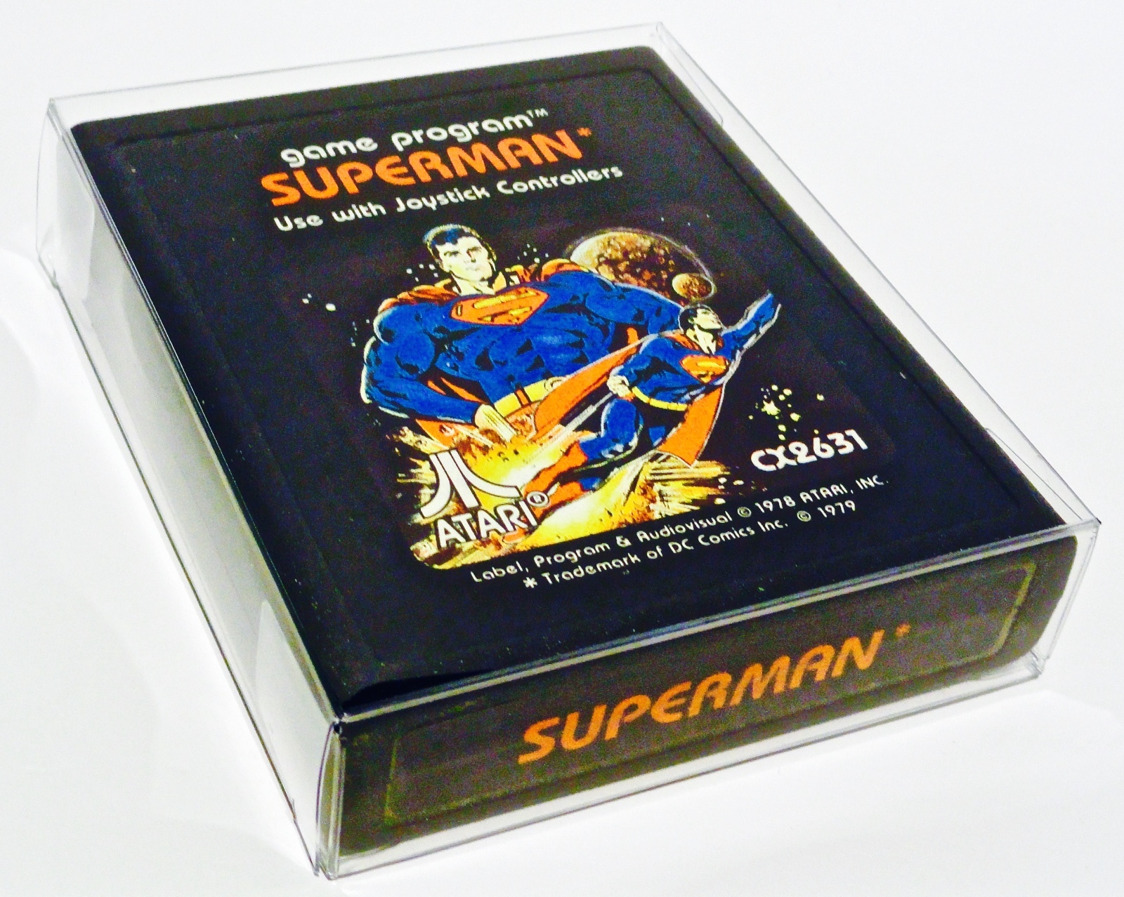 10 Cartridge Protectors For ATARI 2600 / 7800 Clear Custom Made Box Case Read!