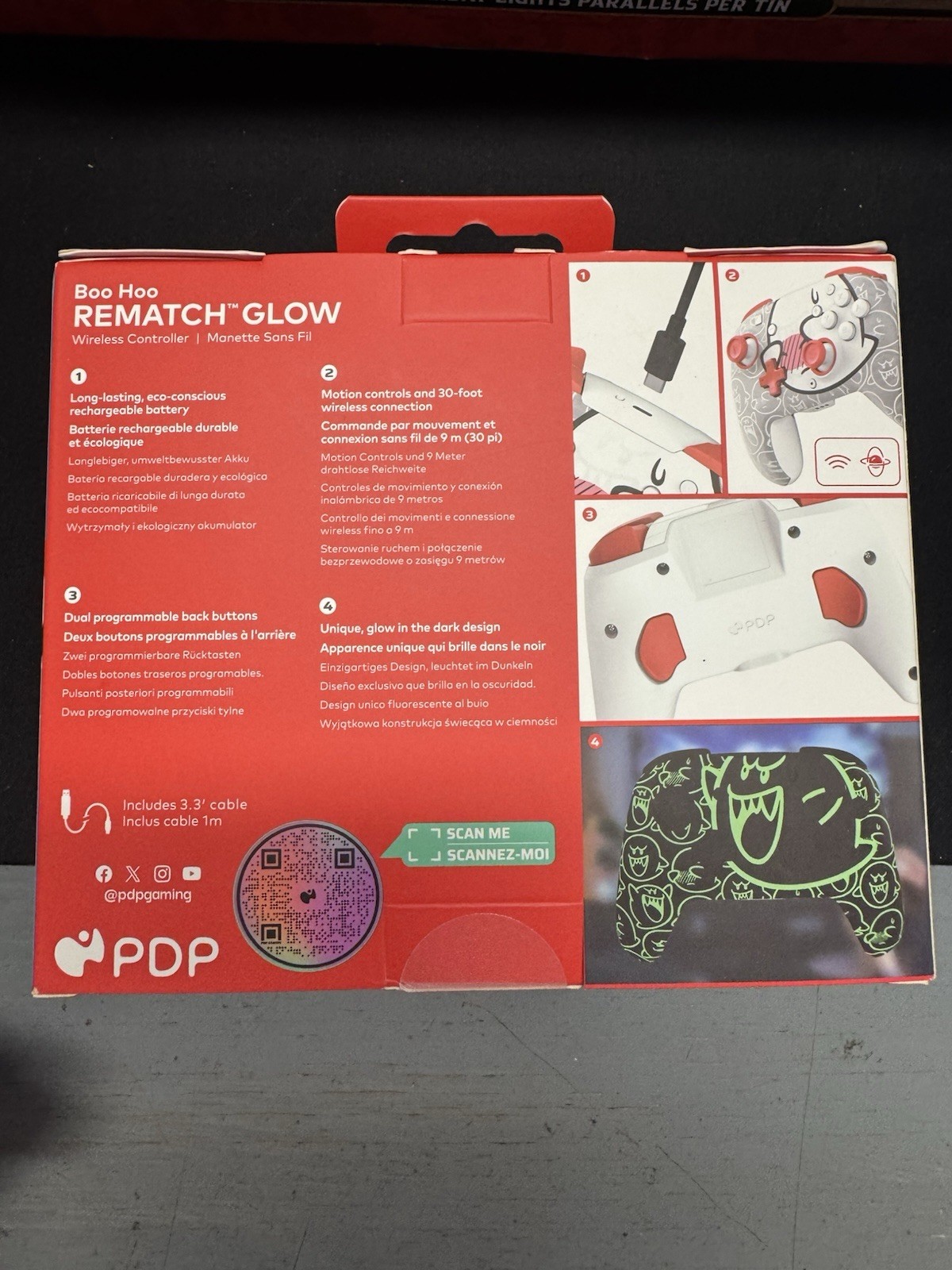 New Nintendo Controller – Rematch Glow Switch Wireless Super Mario Glow In Dark!