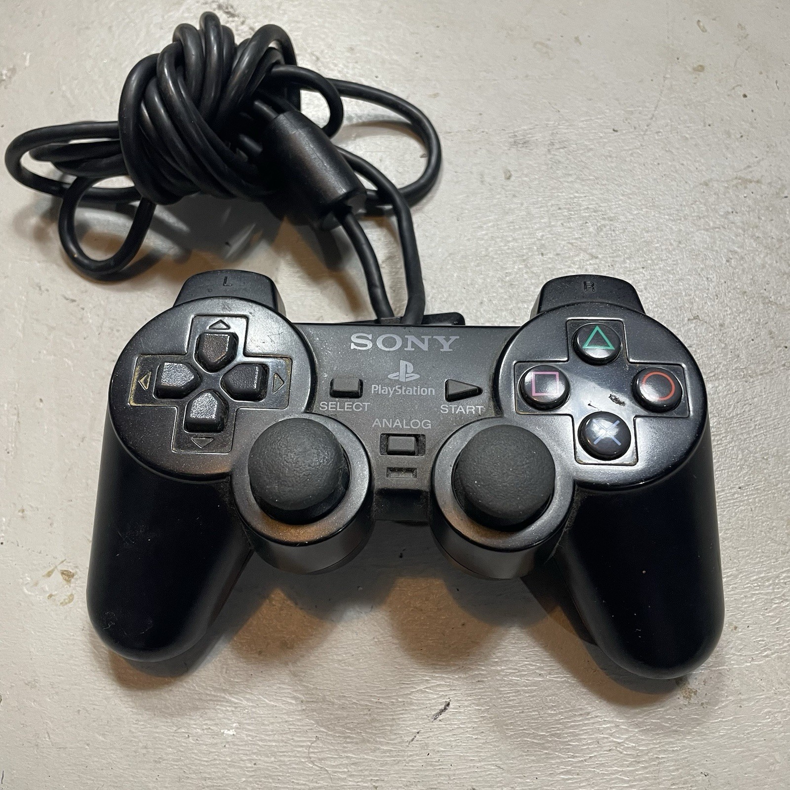 Sony PlayStation PS2 Controller OEM DualShock 2 Wired Analogue AS IS FOR PARTS C