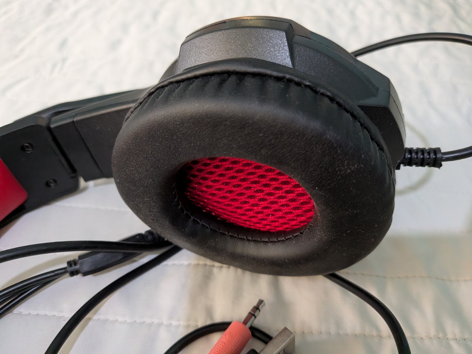 Bytech ProGamer Wired Gaming Headset Immersive Noise Cancellation Black And Red