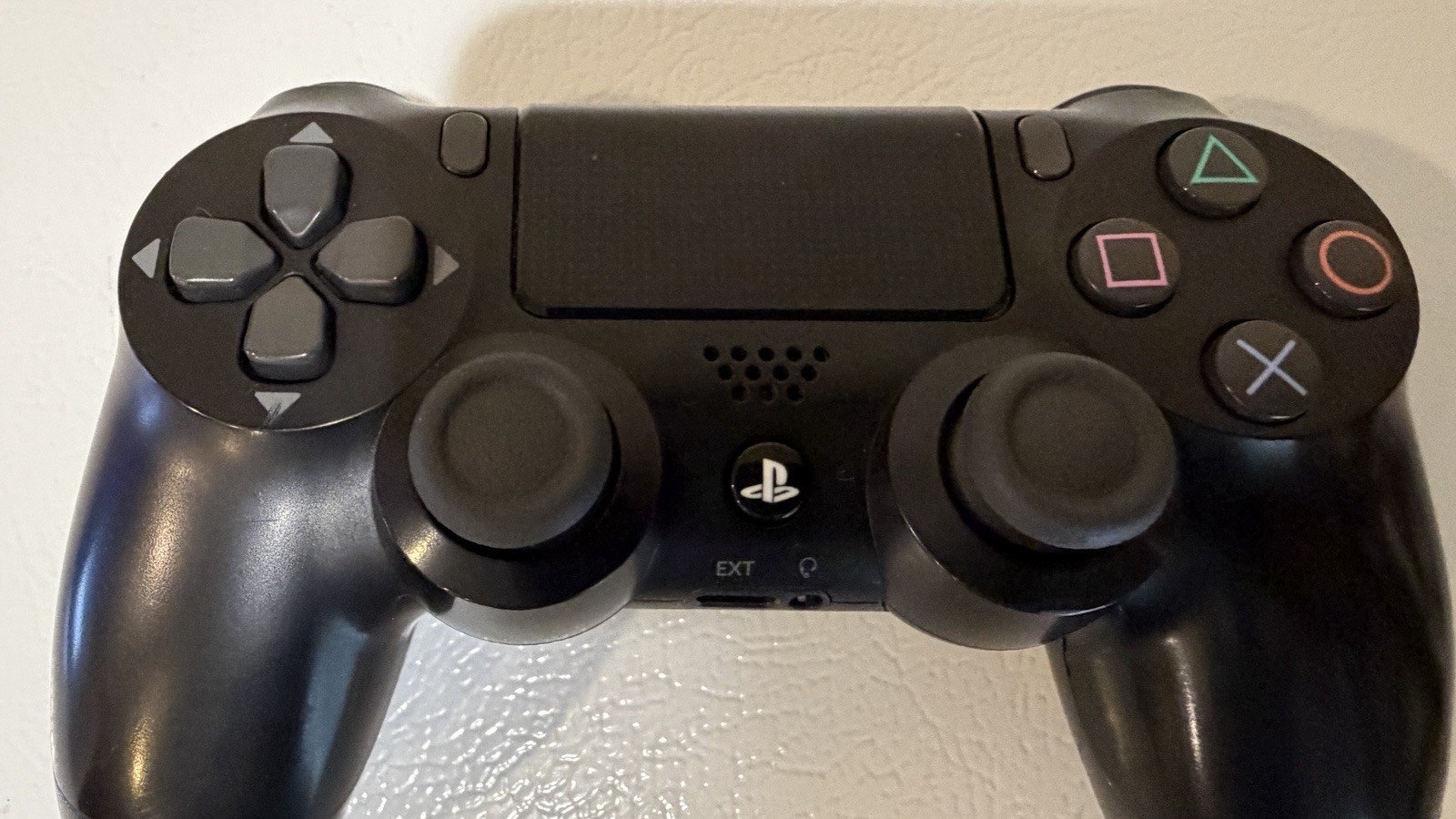 OEM Jet Black Dualshock 4 Ps4 Controller With Hall Effect Joysticks Tested