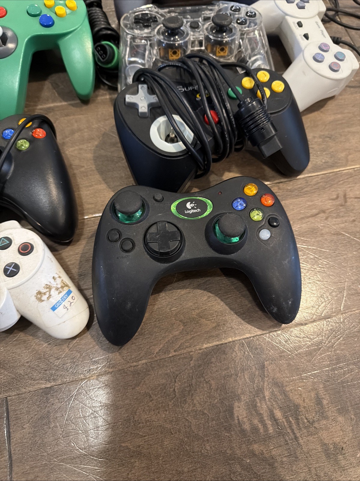 Mixed Controller Lot PS2 PS1 PS3 Xbox 360 Switch SNES Untested For Parts