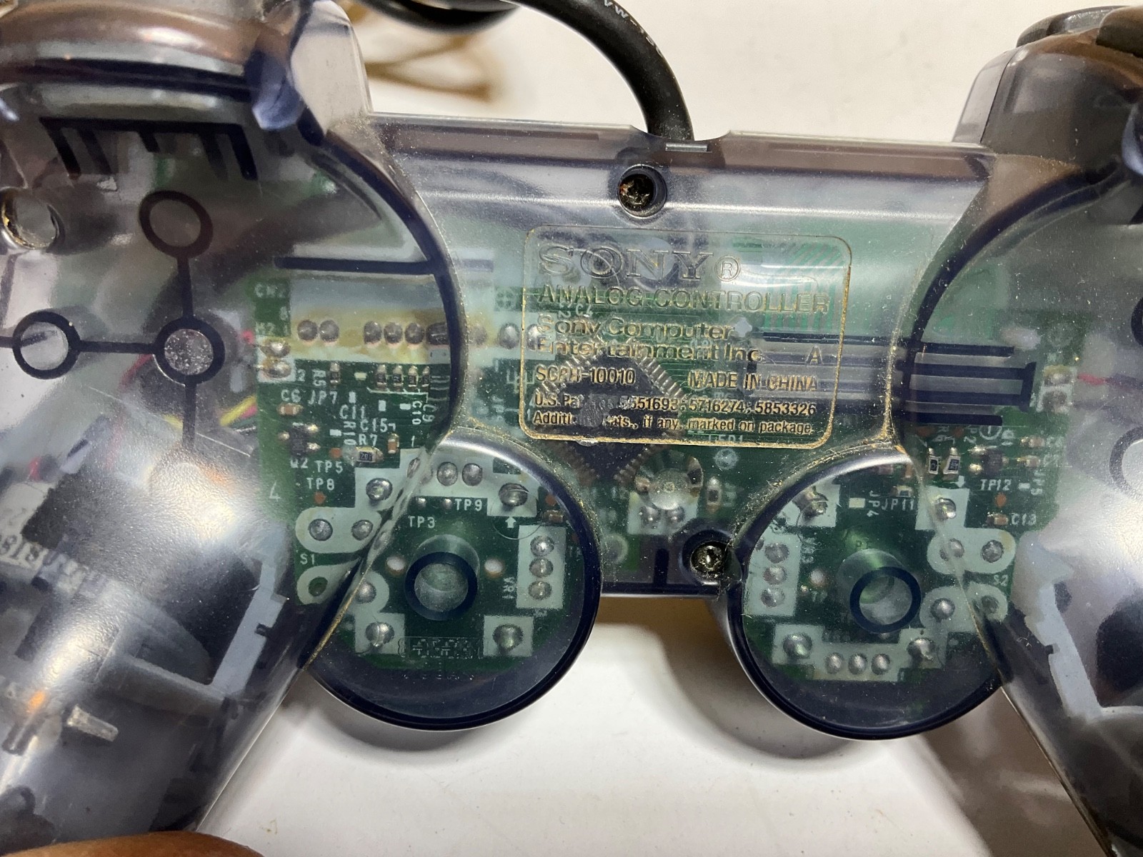 Sony PlayStation 2 PS2 SMOKE GREY Clear Controller DualShock OEM SCPH-10010