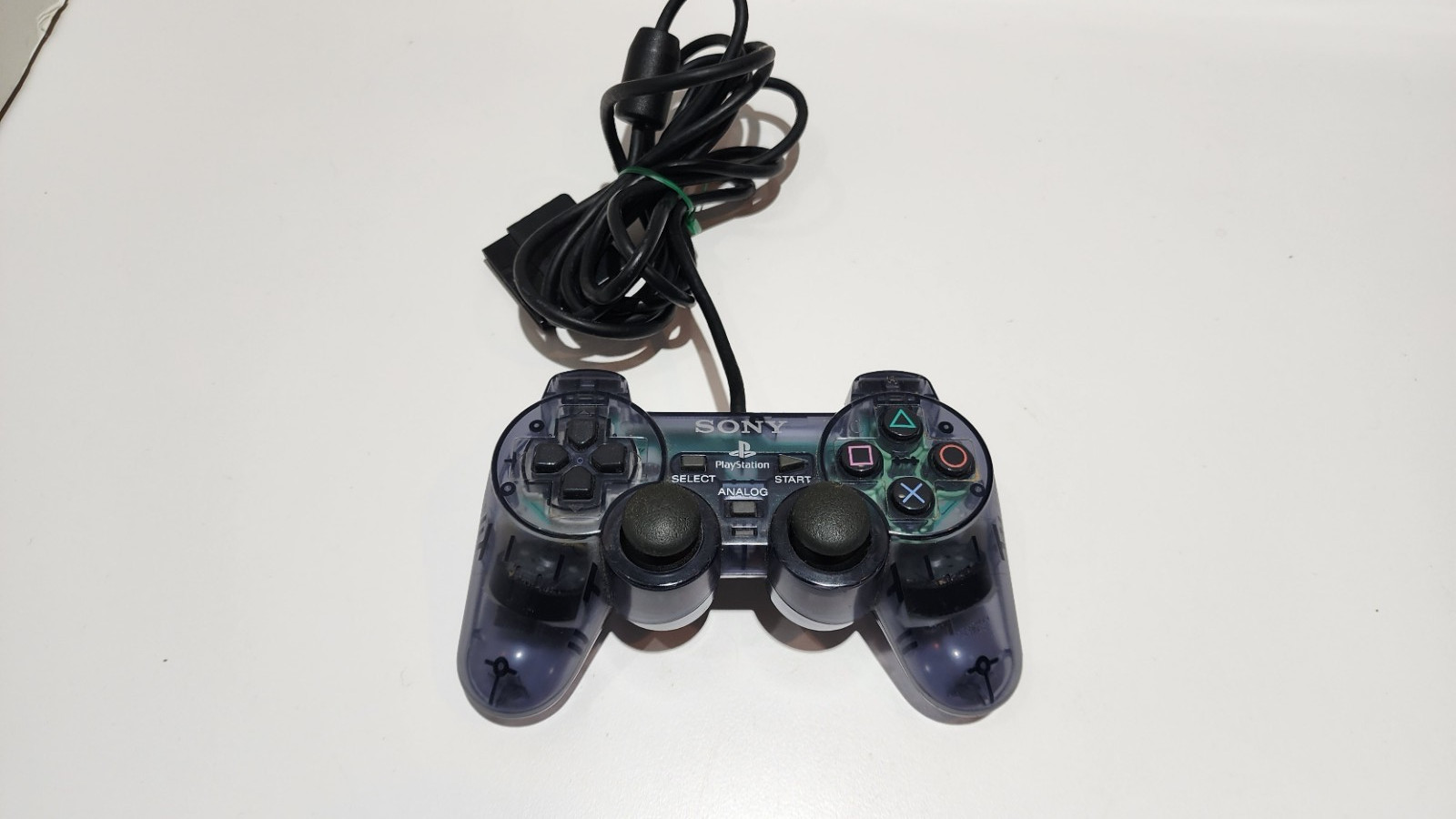 Sony PlayStation 2 PS2 Dualshock Controller Smoke Transparent Clear Gray Slate