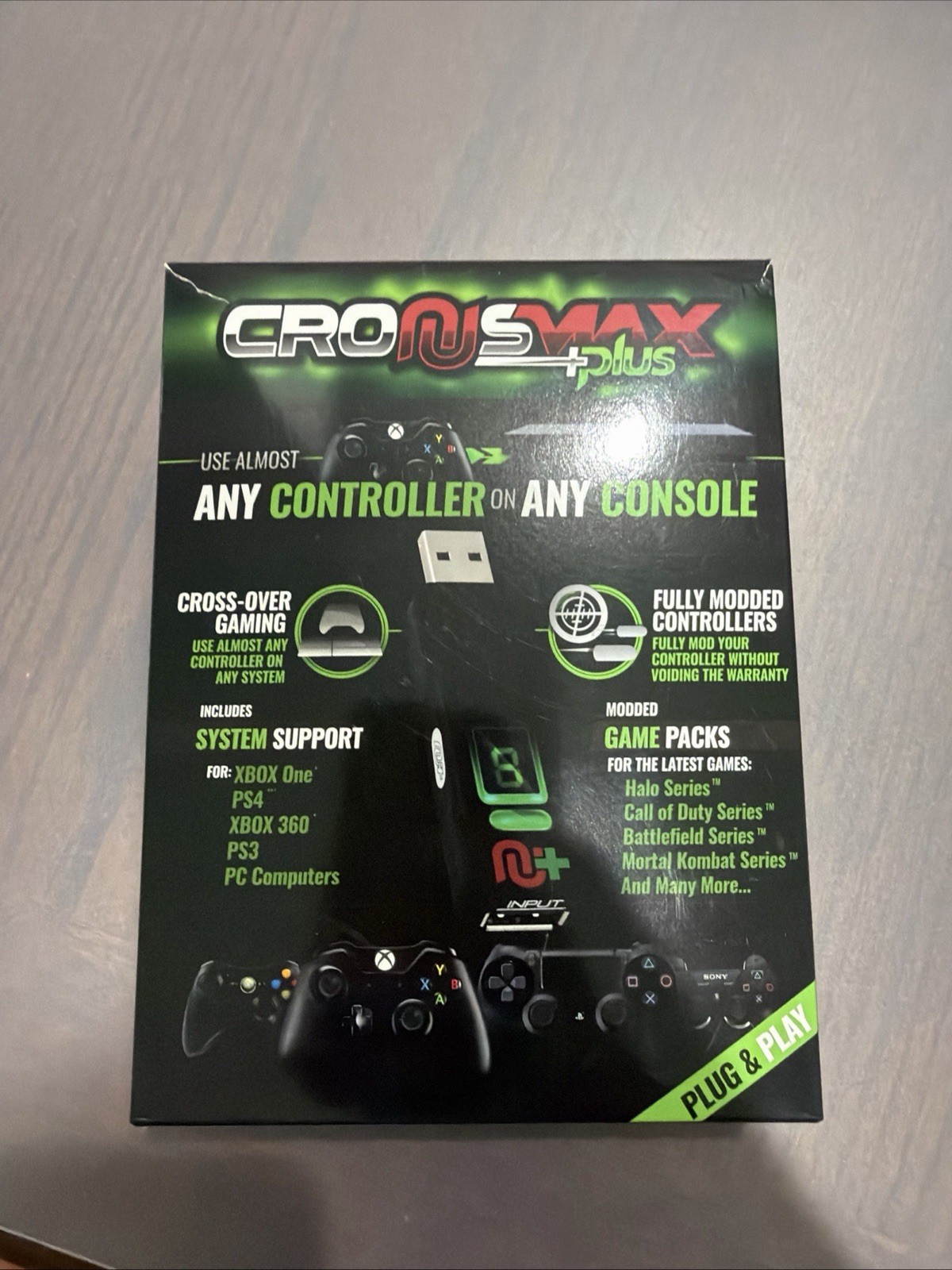 CronusMax Plus Crossover Gaming Adapter for PS4 PS3 XboxOne Xbox360 PC Computers