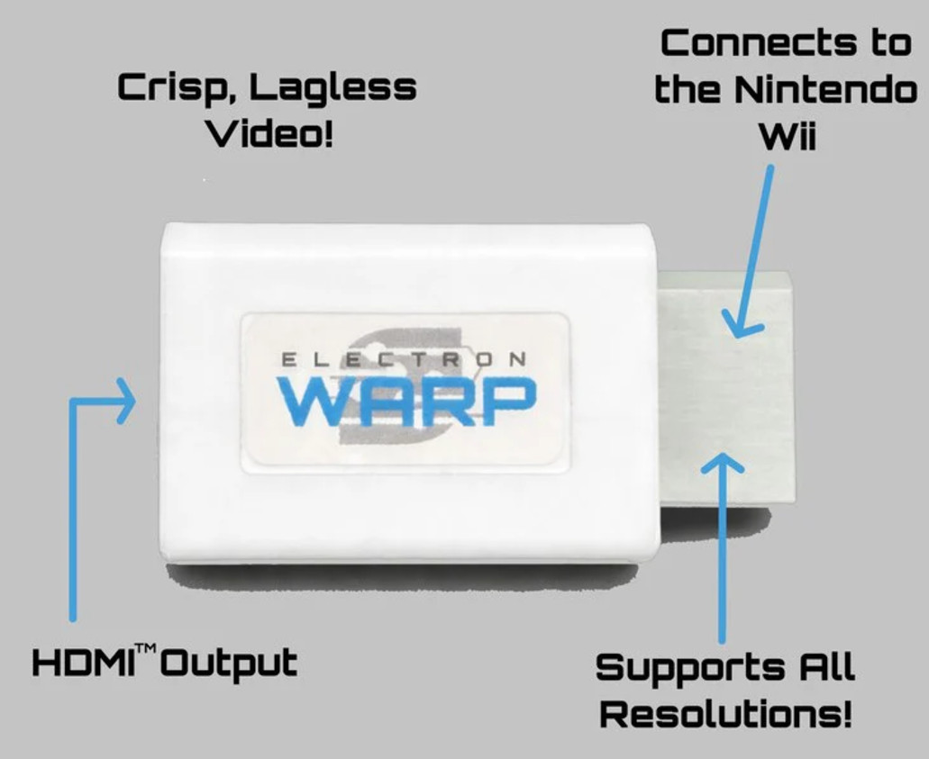 ELECTRONWARP WII HDMI ADAPTER | PLUG & PLAY | NTSC/PAL COMPATIBLE | USA SHIPPER