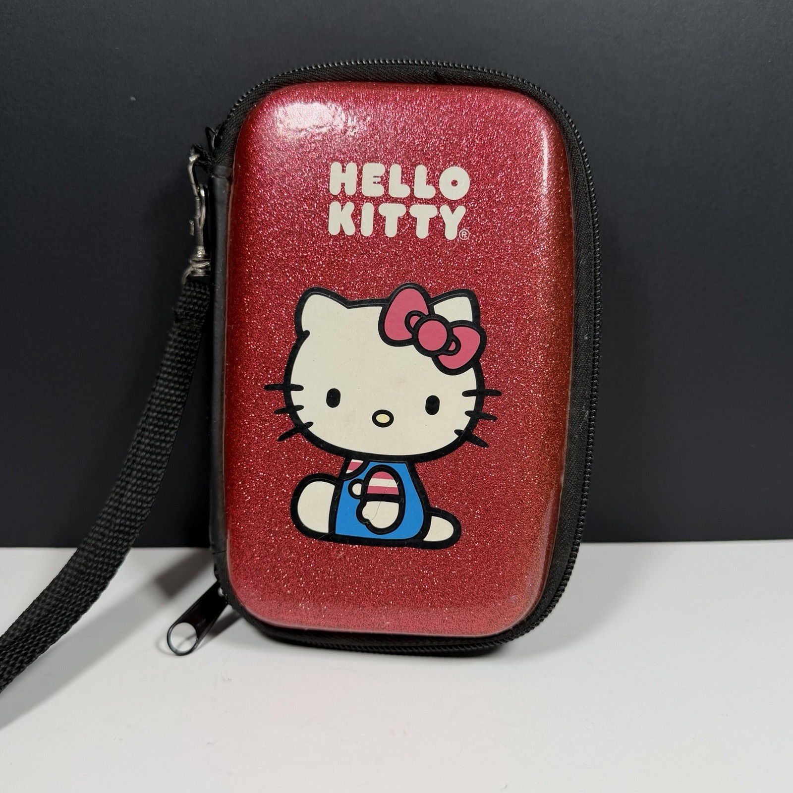Hello Kitty Nintendo 3DS Carrying Case Red Hard Shell Sanrio 3DS XL 2DS DS Lite