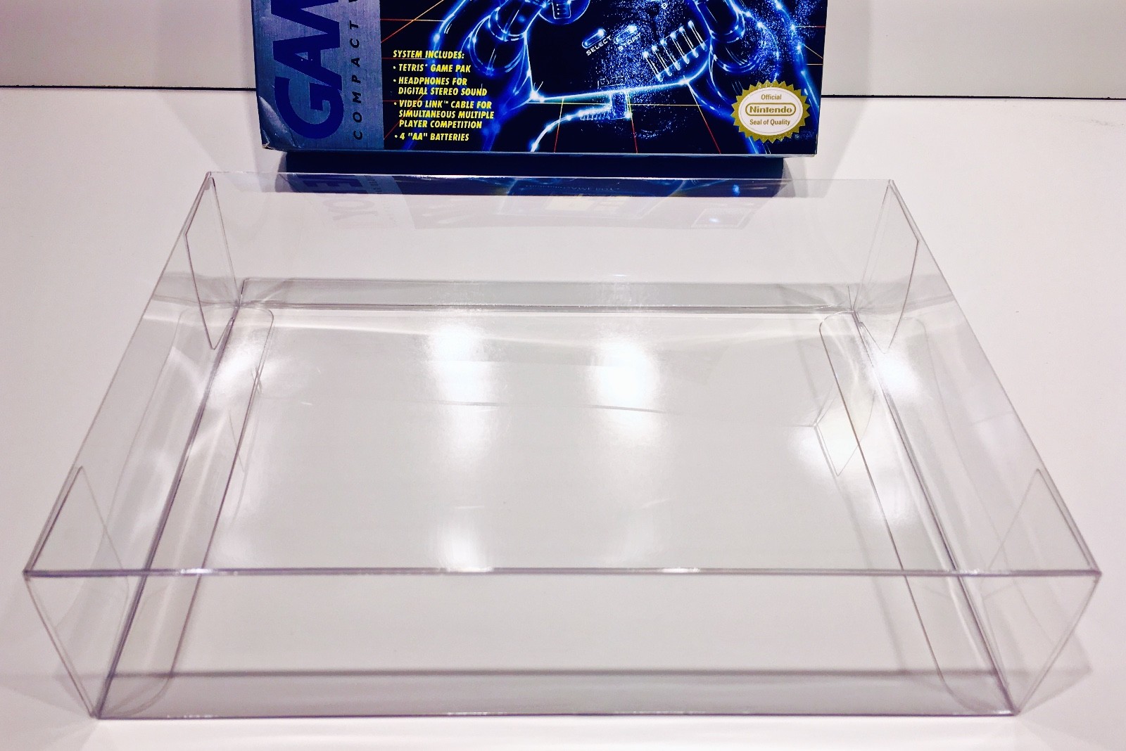 1 Original NINTENDO GAME BOY CONSOLE Box Protector Fits Blue / Gray Box Only!