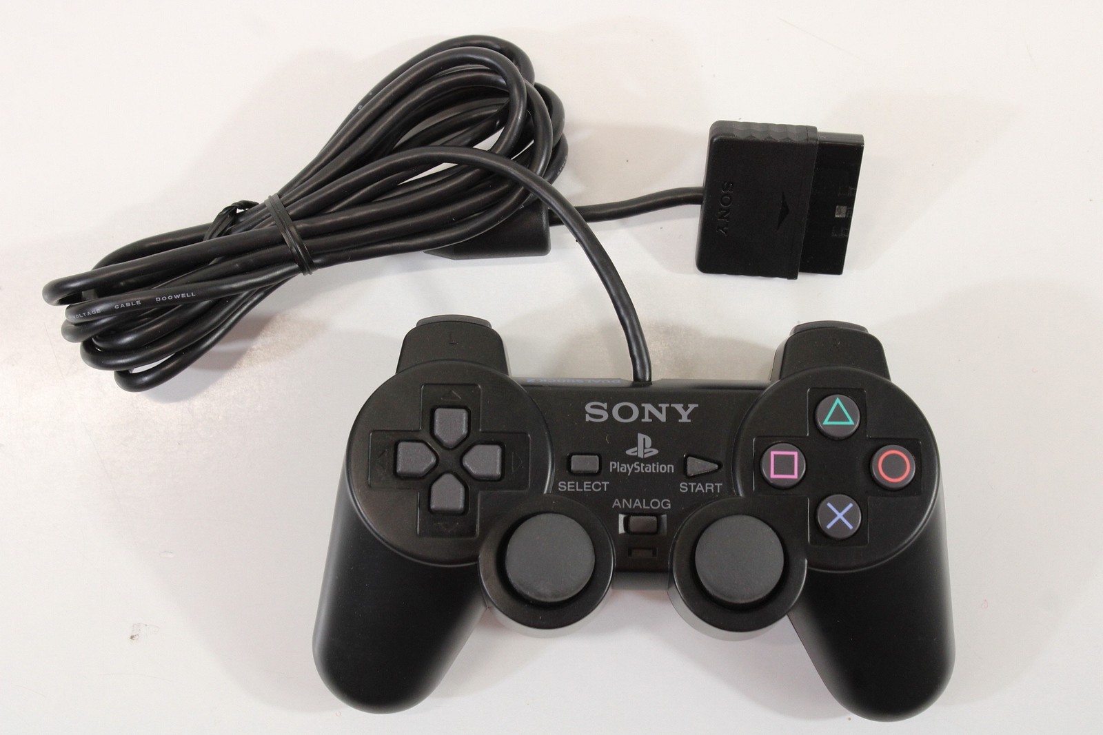 Official PlayStation 2 Black Dualshock 2 Controller SCPH-10010 PS2 OEM CLEAN 506