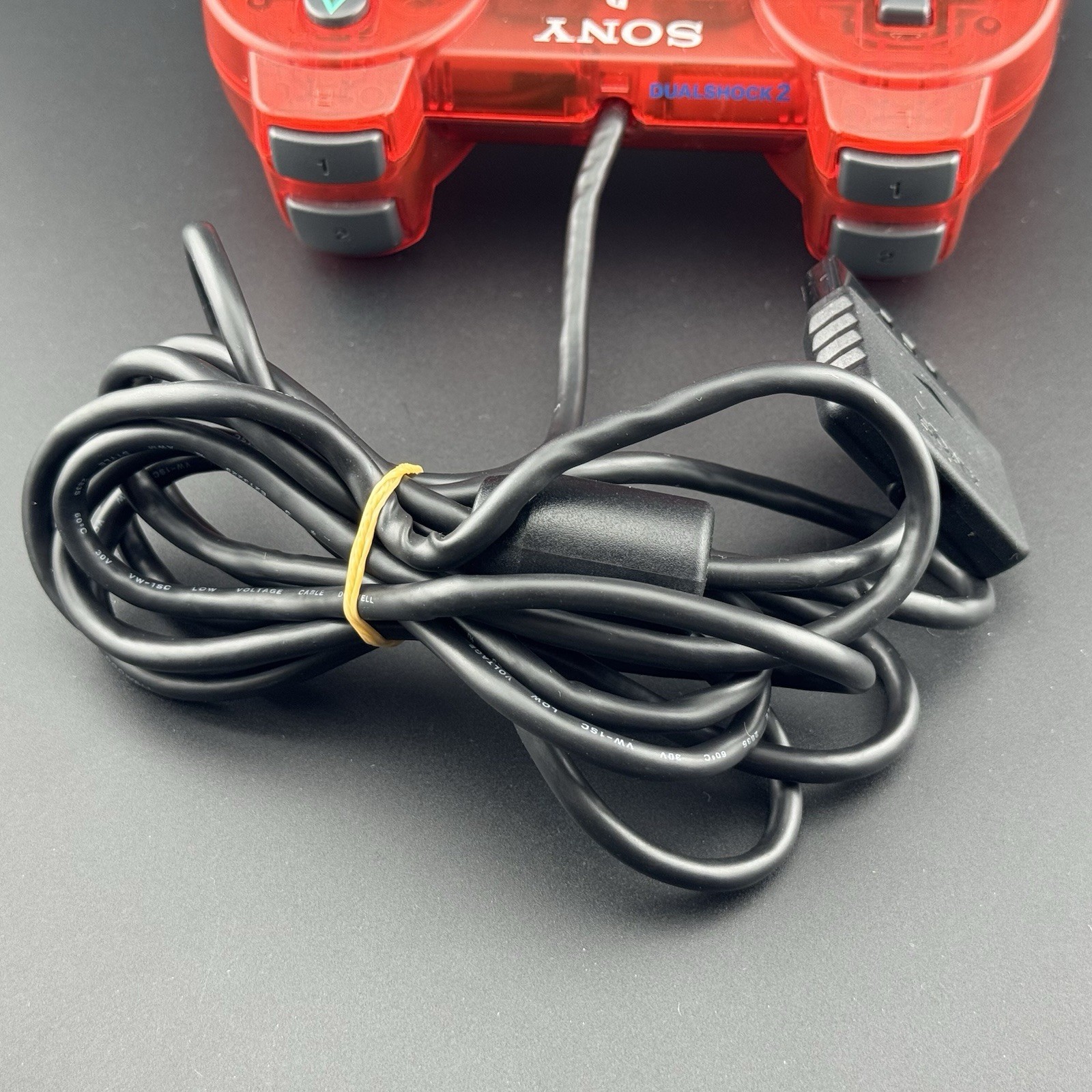 Sony PlayStation PS2 OEM Crimson Clear Red DualShock 2 Controller SCPH-10010 9