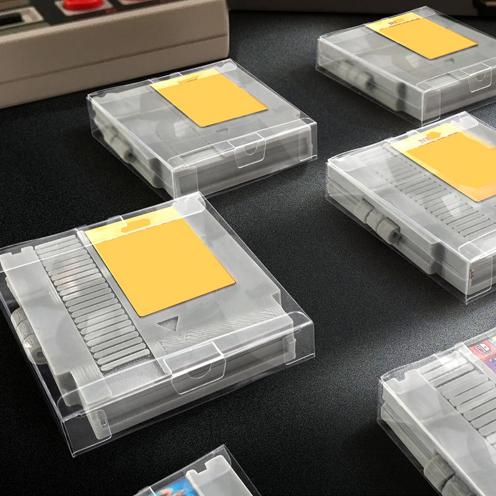 50PACK Protector Box Protection Case Sleeve for Nintendo NES Game Cartridge