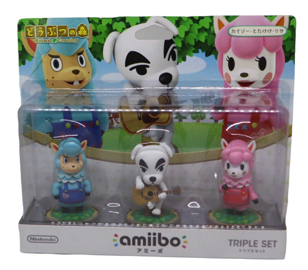 Nintendo Amiibo ANIMAL CROSSING Triple Pack Kaizo – Totake – Lisa Boxed NIB