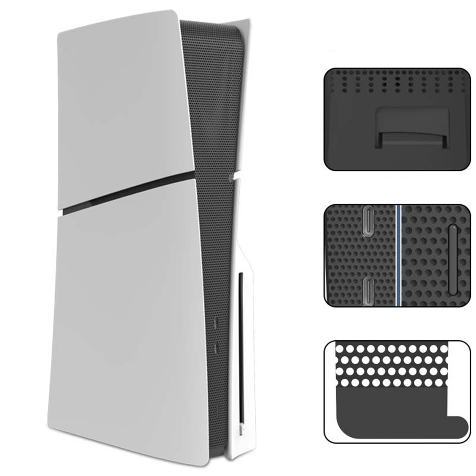 PVC Side Dust Proof Filter Cover Net Dust Mesh Anti-dustFor PS5 Slim Console