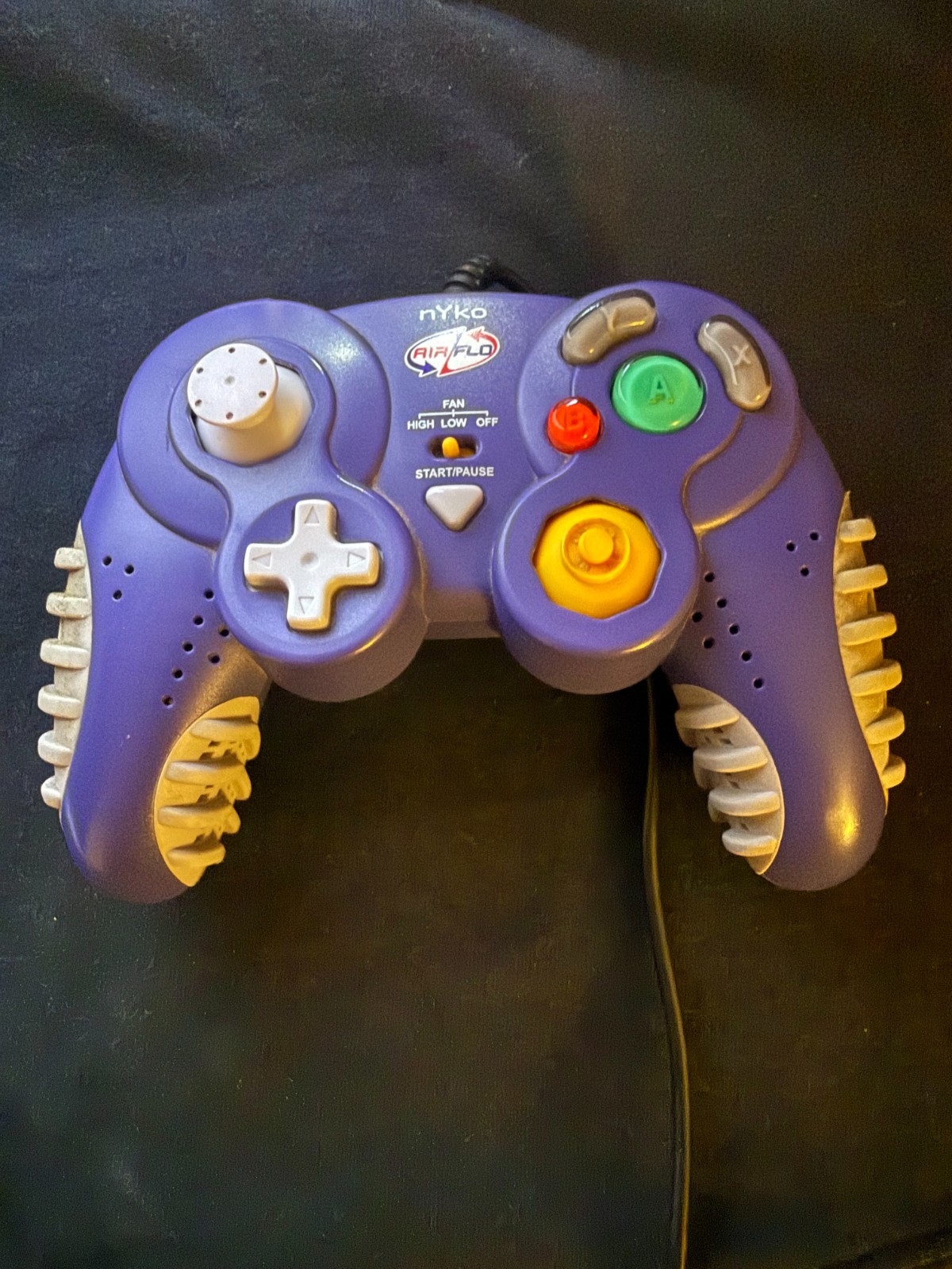 Nyko Air Flo Flow Fan Controller for Nintendo Gamecube Indigo Purple UNTESTED!!