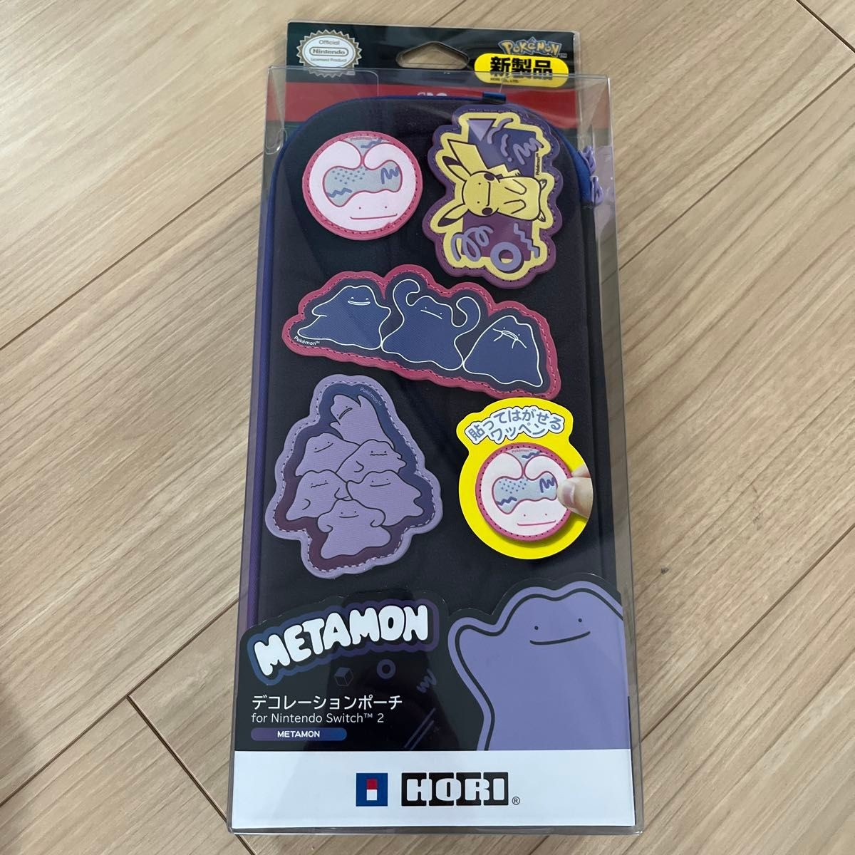 Pokemon Ditto Decoration Pouch HORI Nintendo Switch 2 Patch Carry Storage Case