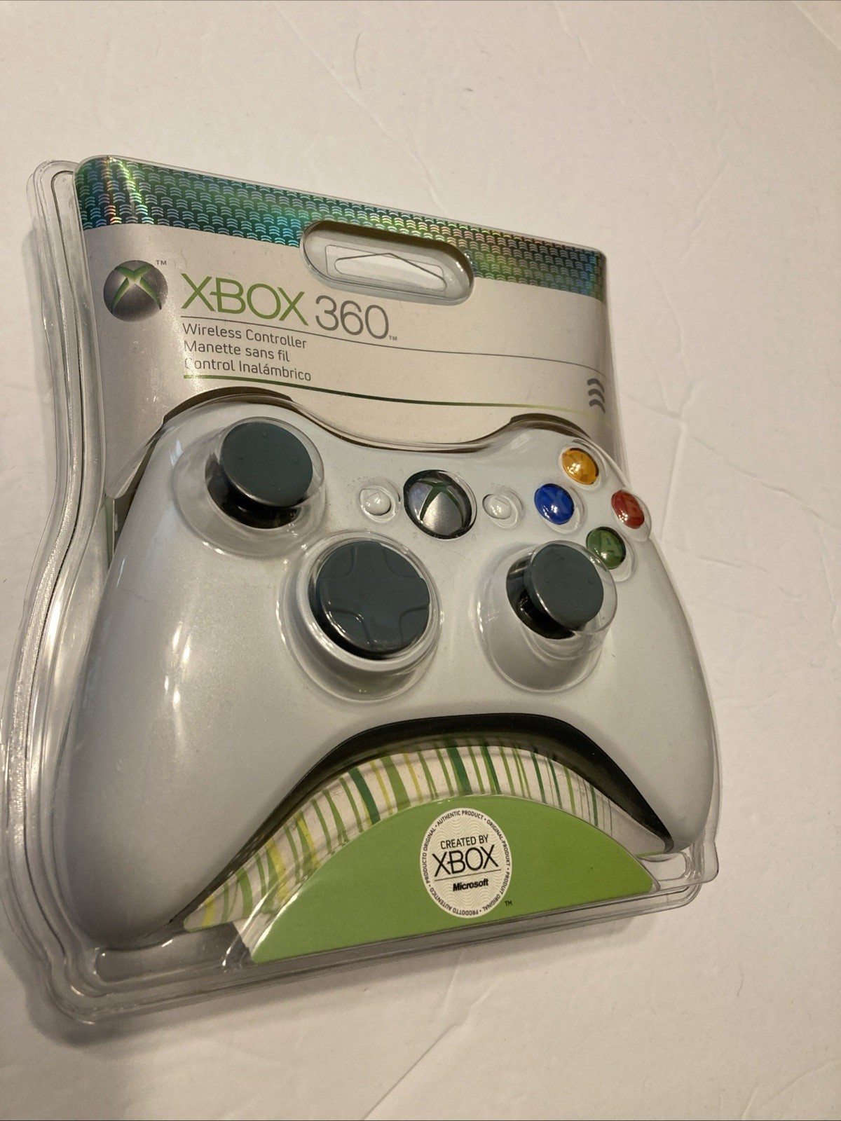 Microsoft Xbox 360 OEM Wireless White Controller 84F-00001