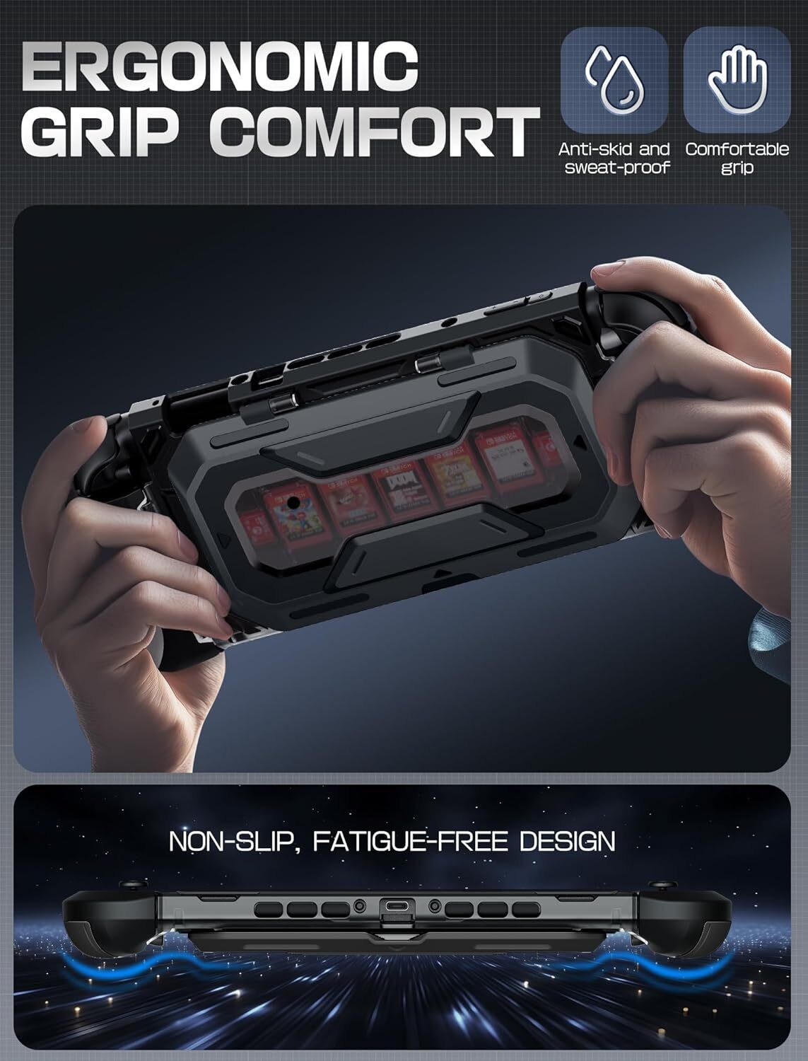 Mumba Dockable for Nintendo Switch 2 Case with Flip Stand Quick-Release JoyCon