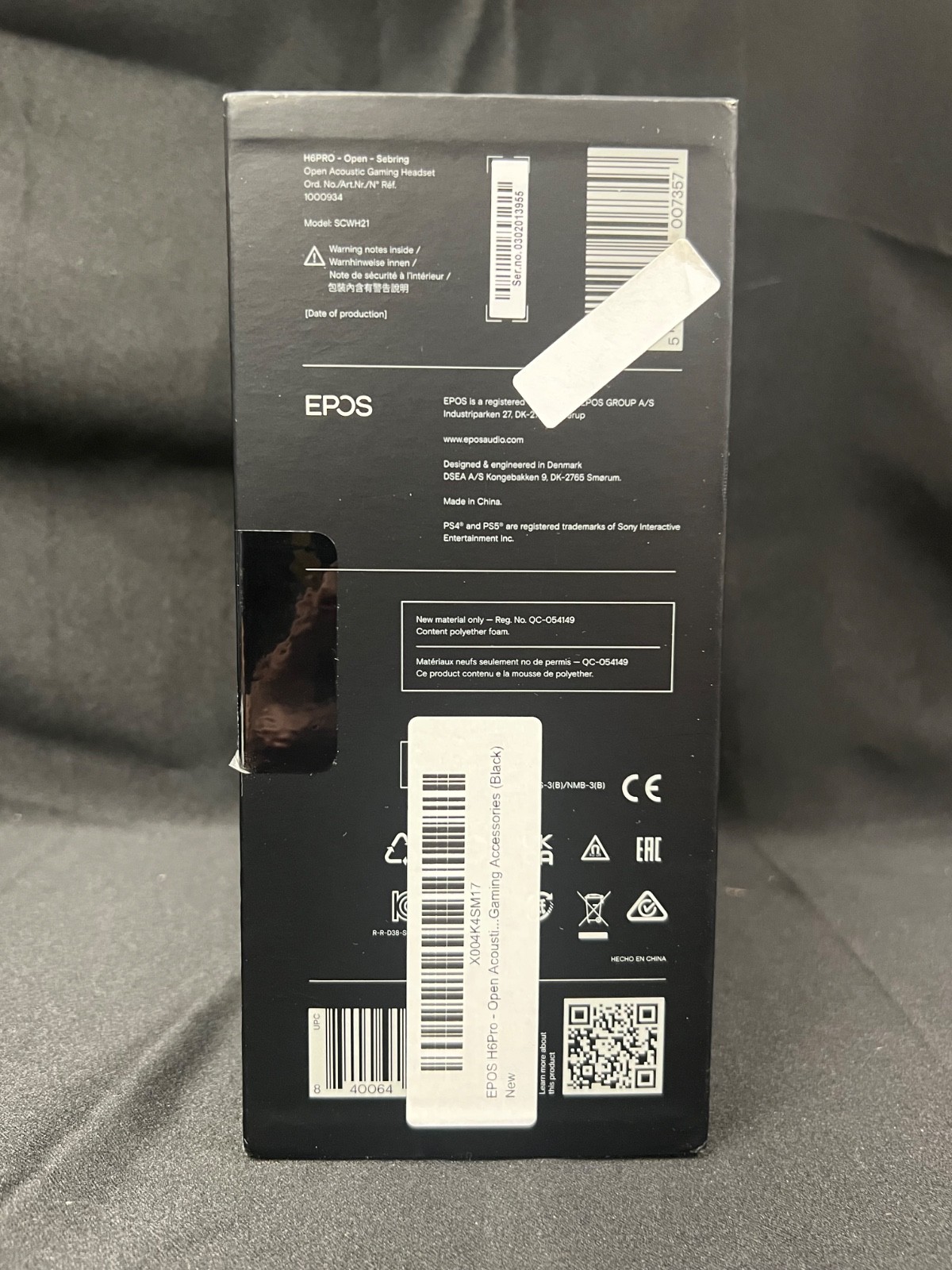 EPOS H6PRO Open Acoustic Gaming Headset NEW IN BOX