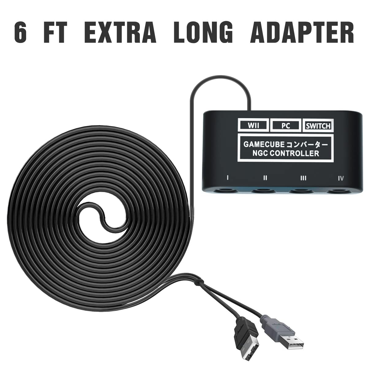 Gamecube Controller Adapter for Switch /OLED /Switch 2, Gamecube Adapter Comp…