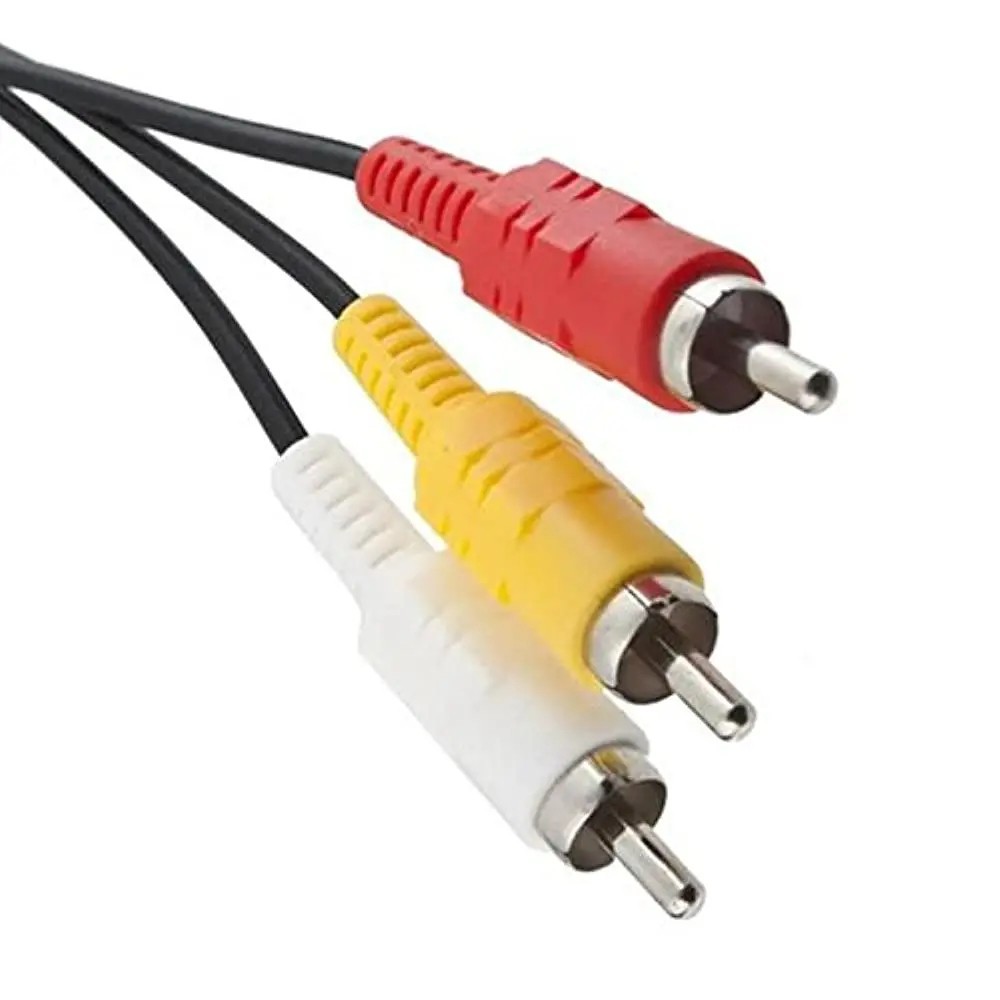 6 Feet AV to RCA Audio Video Composite Cable Cord For Sony PS1 PS2 PS3 PS3 Slim