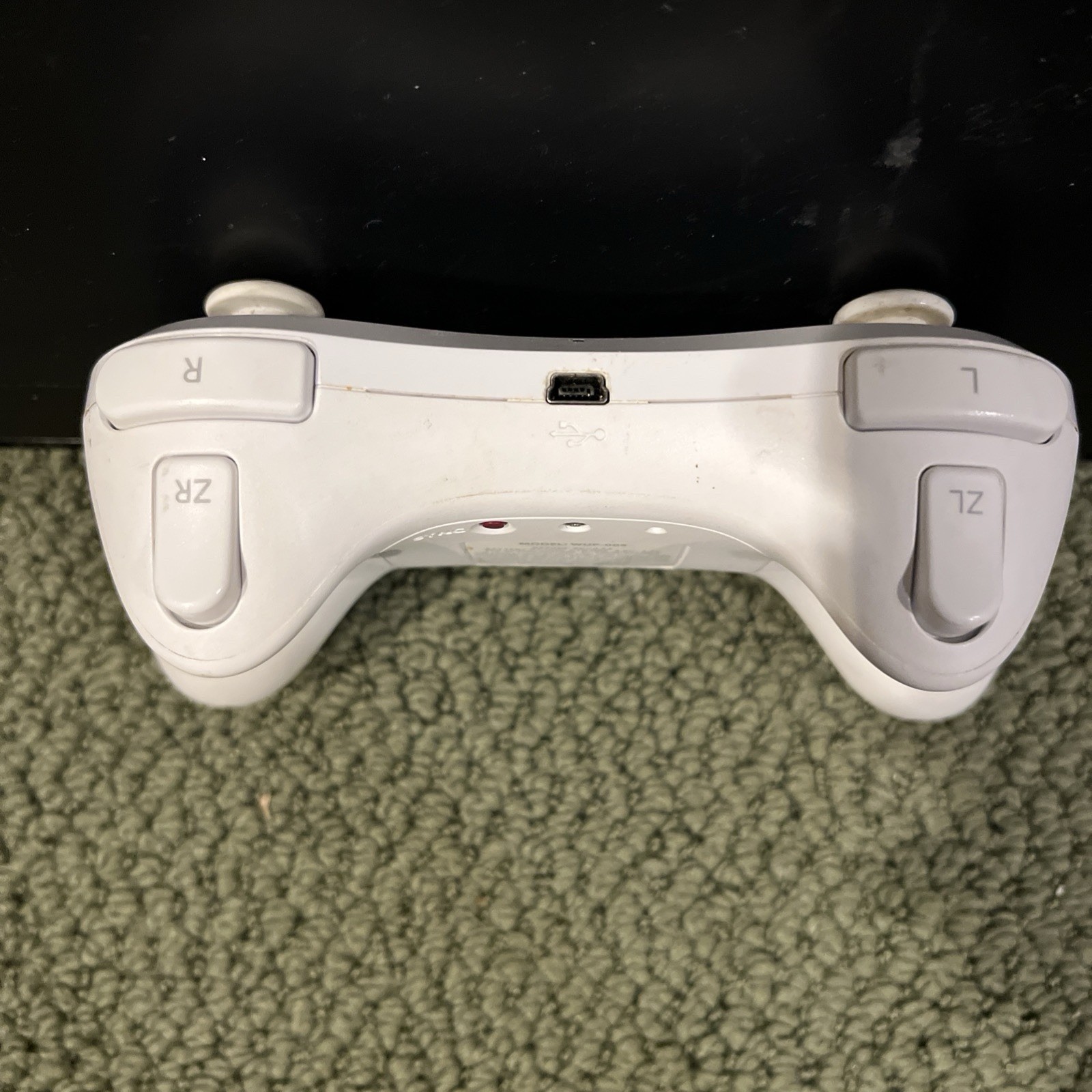 Nintendo Official Wii U Pro Controller OEM Genuine WUP-005 White Tested Works
