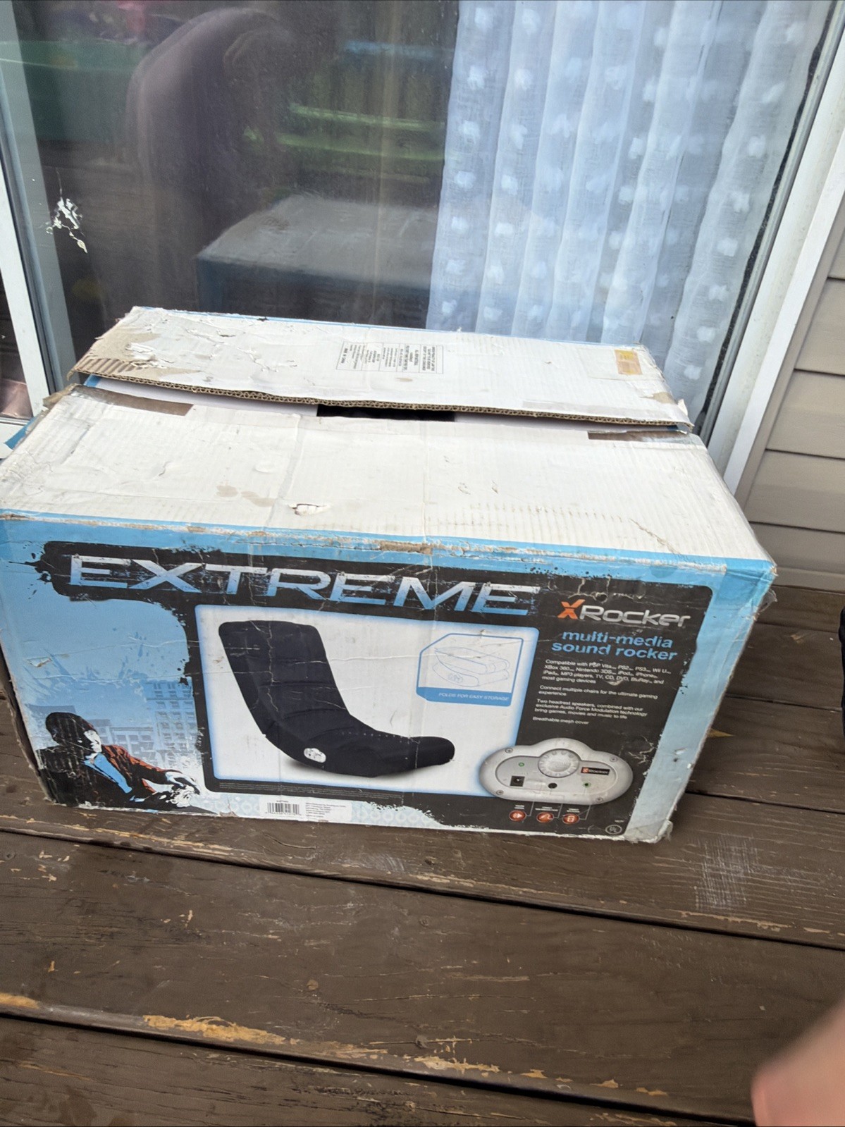 NEW X ROCKER FOLDABLE XTREME VIDEO ROCKER CHAIR NEW OPEN BOX!