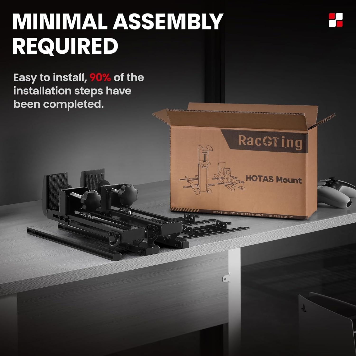 Hotas Mount for Logitech X56,X52,X52 Pro, Throttle and Hotas Systems for Thrustm