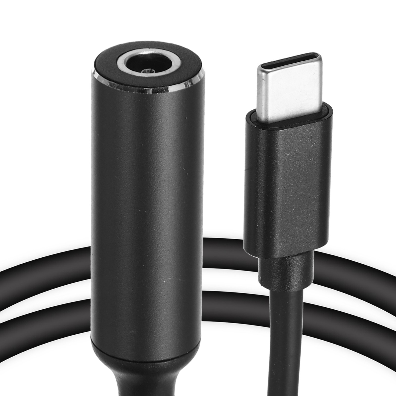 0.6FT USB C to DC PD Power Fast Charging Cable, 5.5mmx1mm 65W/5V/9V/20V(Black)