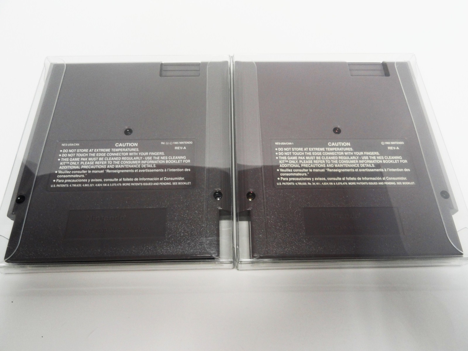5 NES Cartridge Protectors Custom Clear Video Game Cases Nintendo Cart Boxes