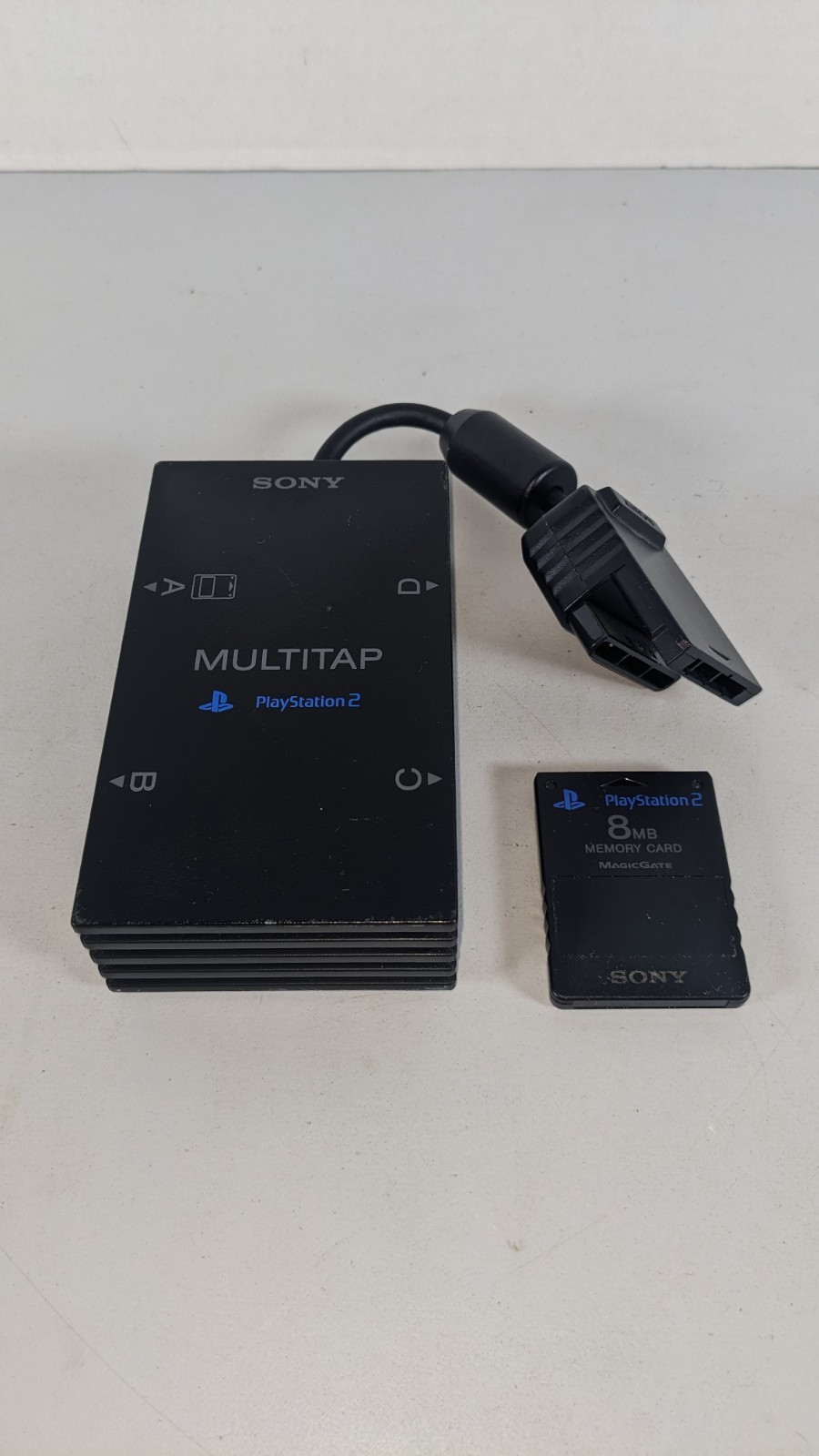 Sony Playstation 2 (PS2) Multitap Adapter SCPH-10090 OEM W/ 8MB Memory Card OEM