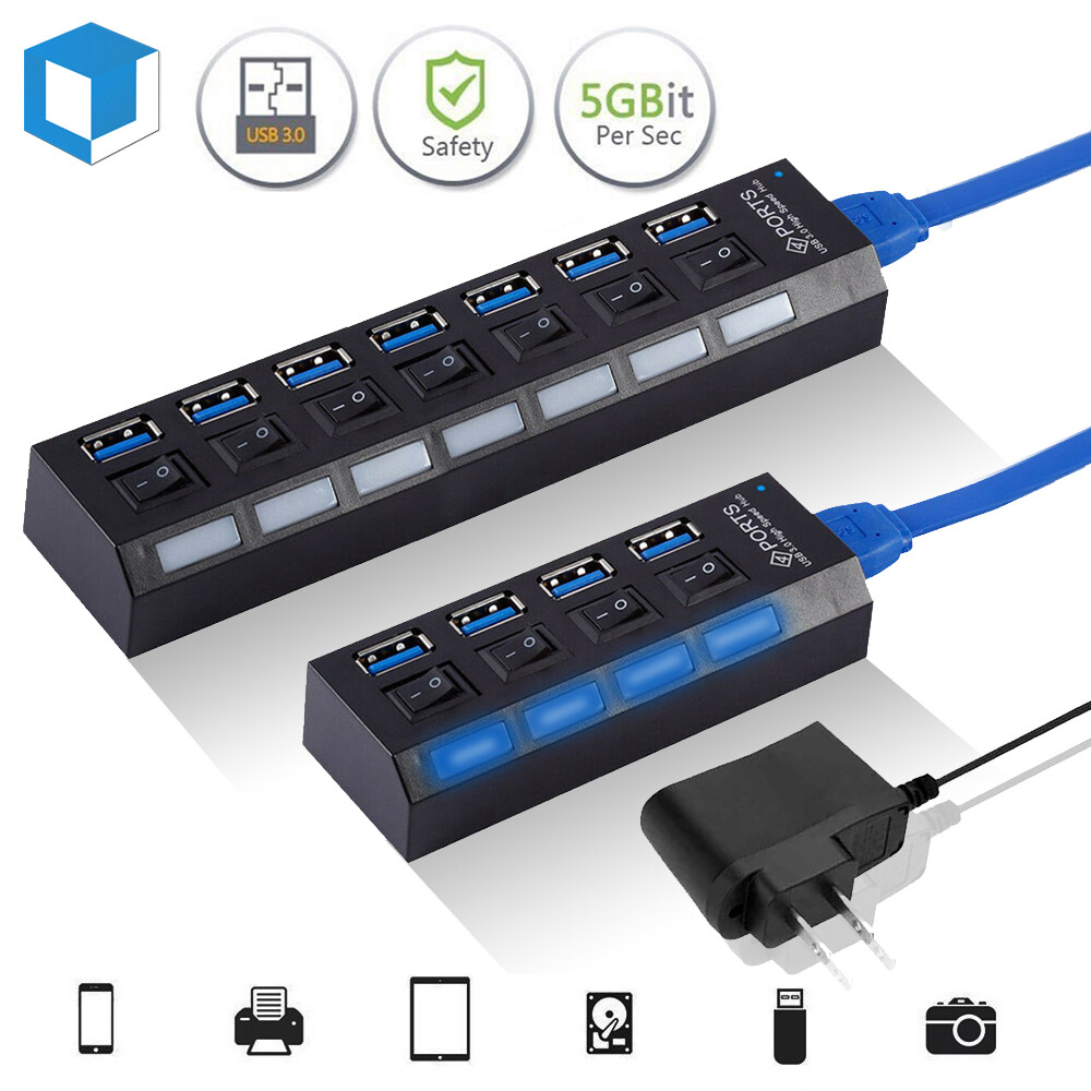 USB 3.0 HUB for PS4/ Pro/Slim/PS5/Xbox One High Speed Splitter Expension Adapter