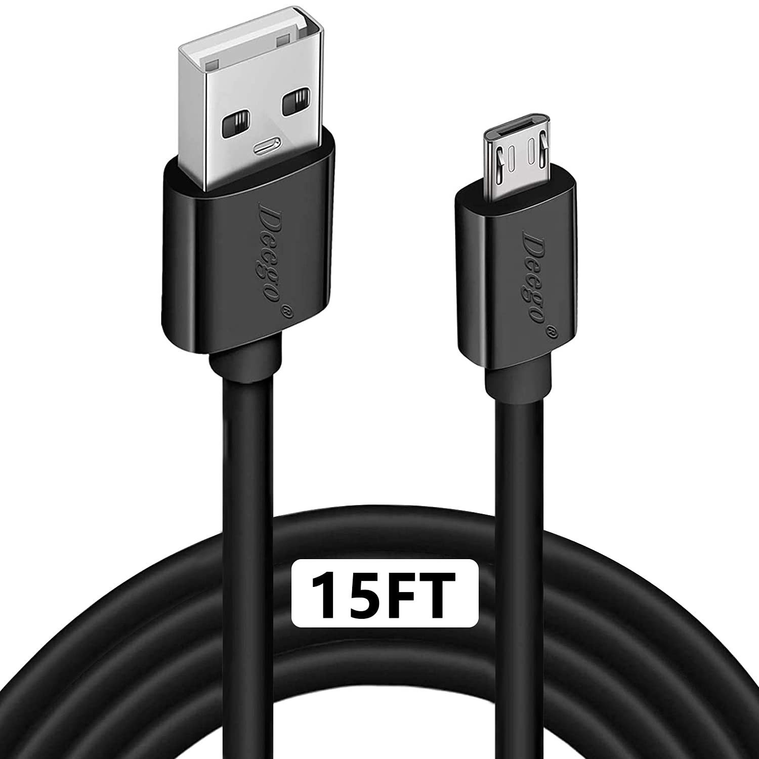 Micro USB Cable, 15Ft Extra Long Controller Charger Compatible with PS4, Play…