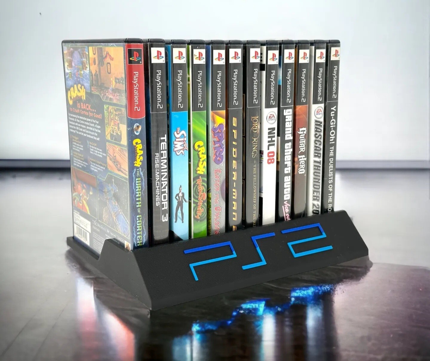 12 Game PS2 Game Case Holder – Playstation 2 Game Storage Tray Display