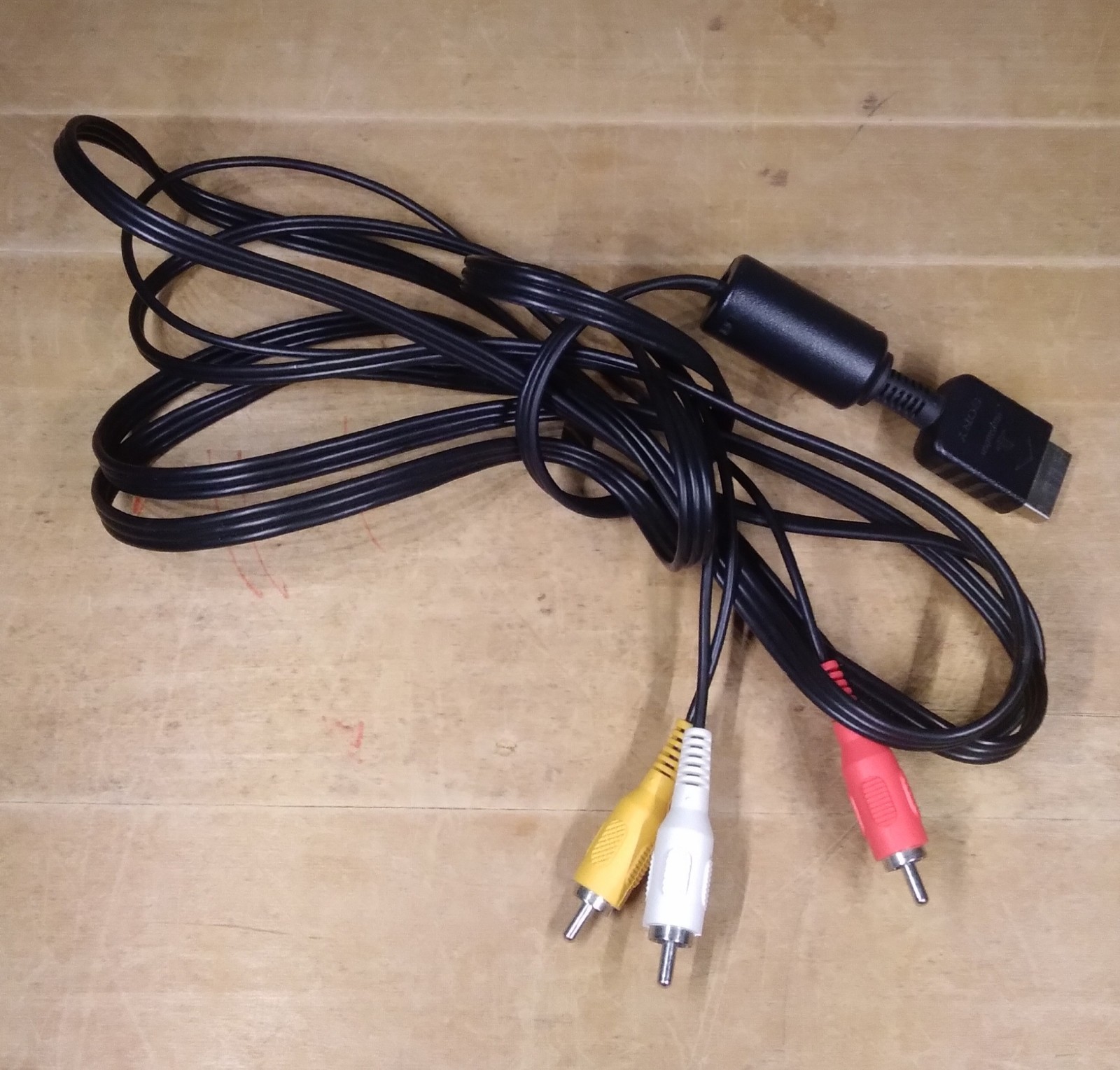 Sony Playstation AV Cord – OEM – TV Video – Red Yellow White – PS2 PS3 -Original