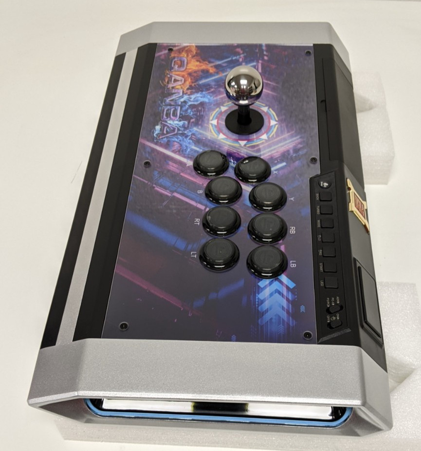 Qanba Q3 Obsidian Silent Arcade Joystick Fight Stick USB Open Box PC Android