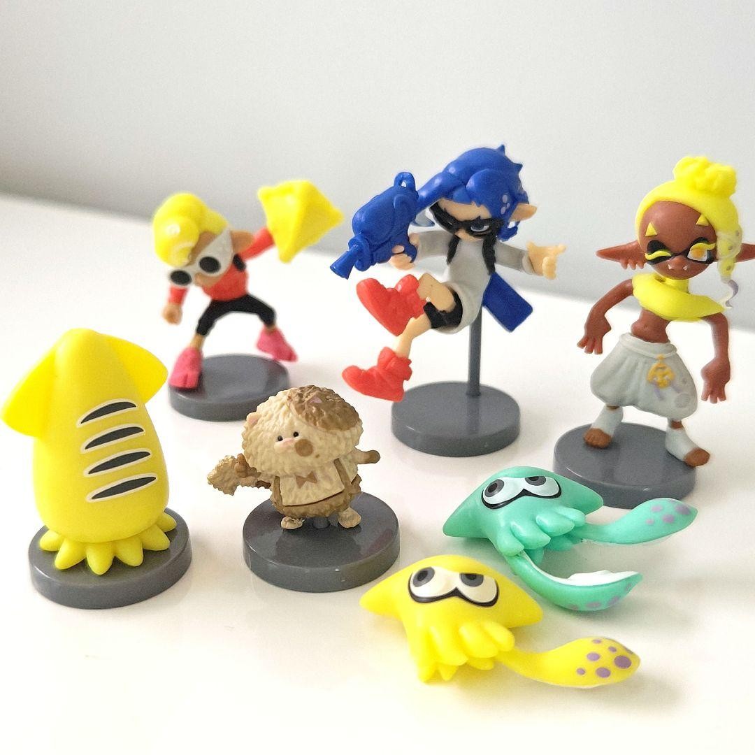 Nintendo Splatoon Egg Chocolate Prize 7 Piece Set Collectibles Figures