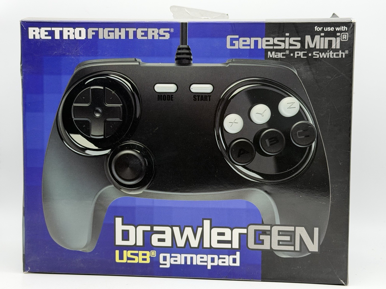 Retro Fighters BrawlerGen Genesis Mini 6 Button Genesis Mini/PC/MAC/Switch