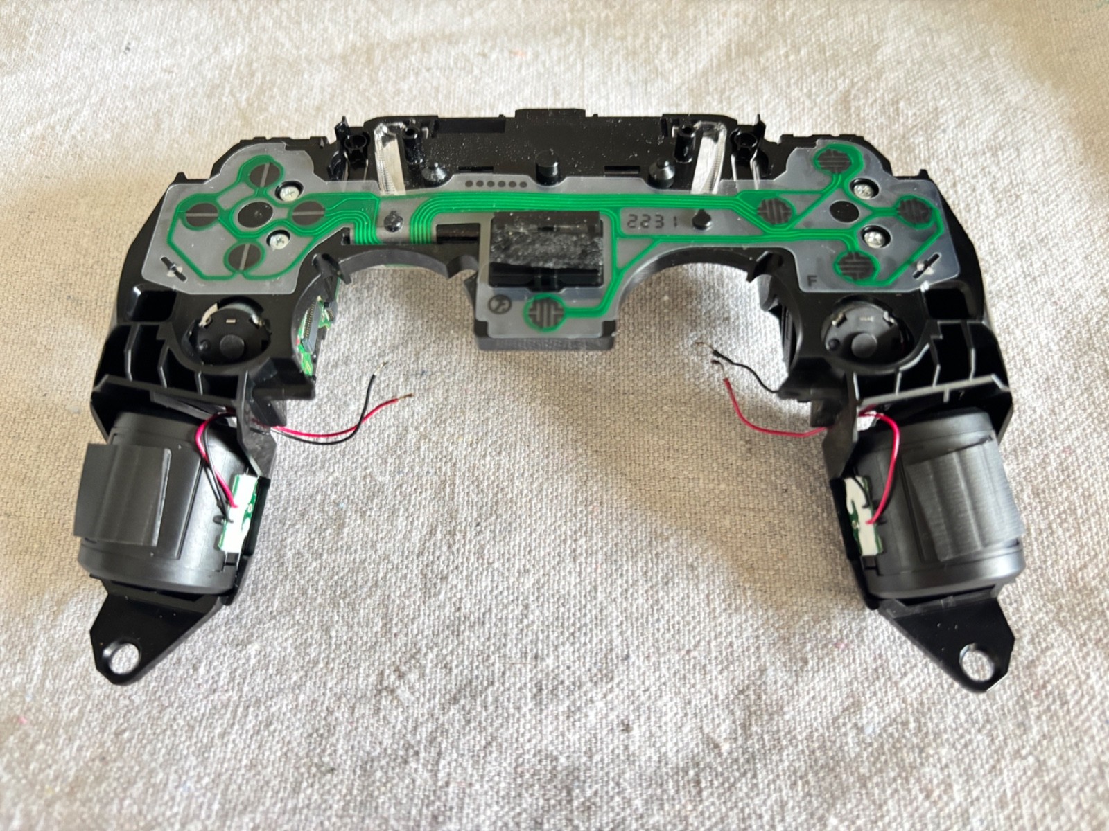 PS5 DualSense Controller Midframe with Triggers, Membrane and Solder Motors
