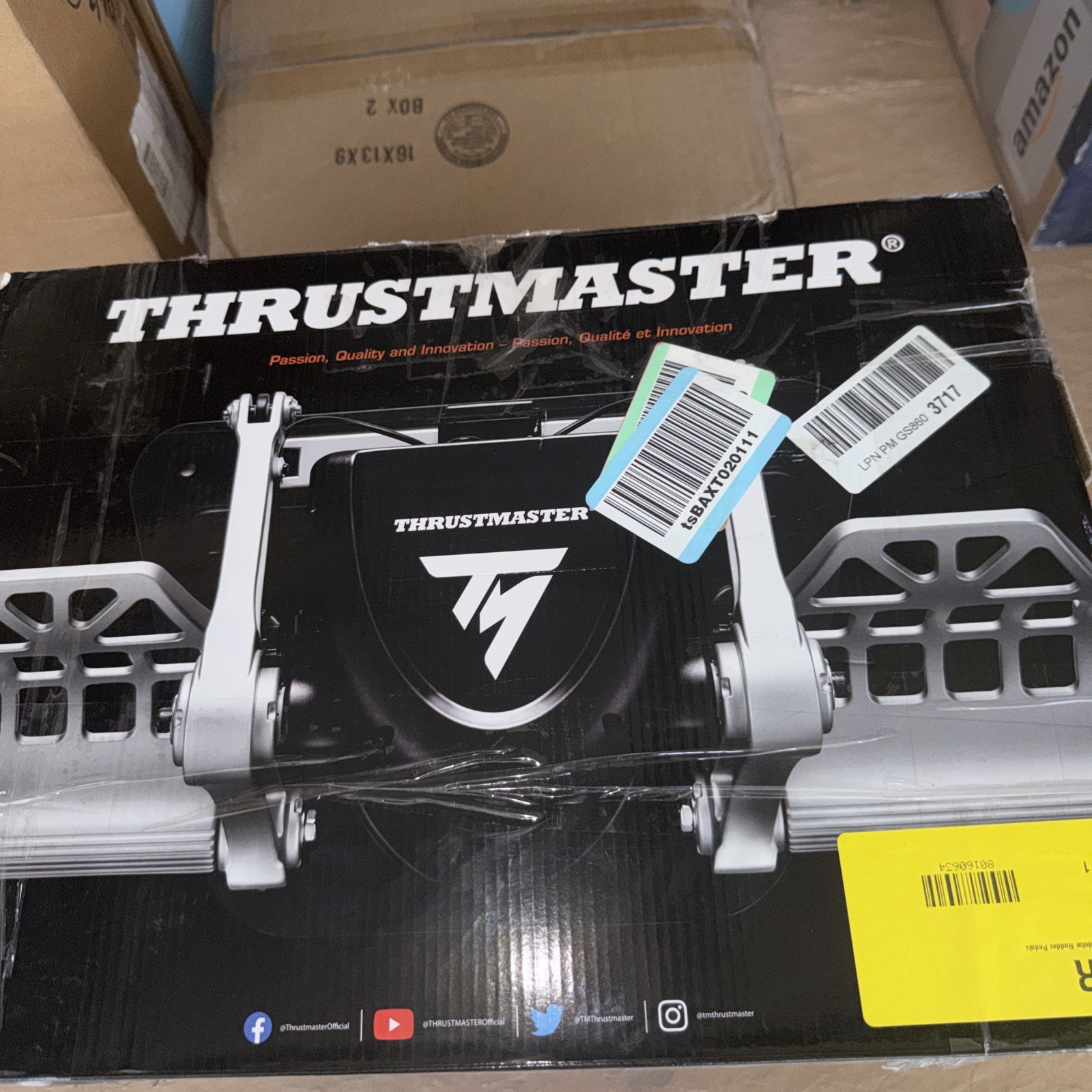 Thrustmaster TPR Pendular Rudder Black/Silver, PC Model #2960809