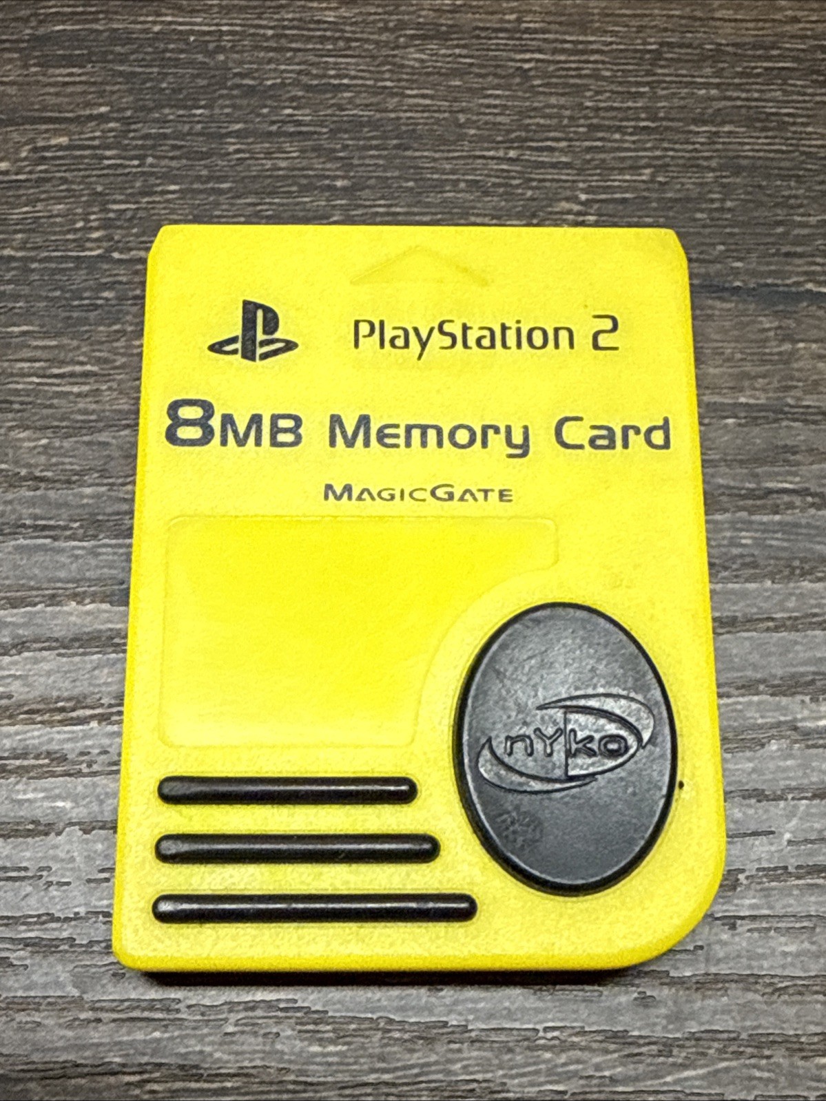 Yellow 8MB Memory Card for Sony Playstation 2 PS2 – Magic Gate Nyko