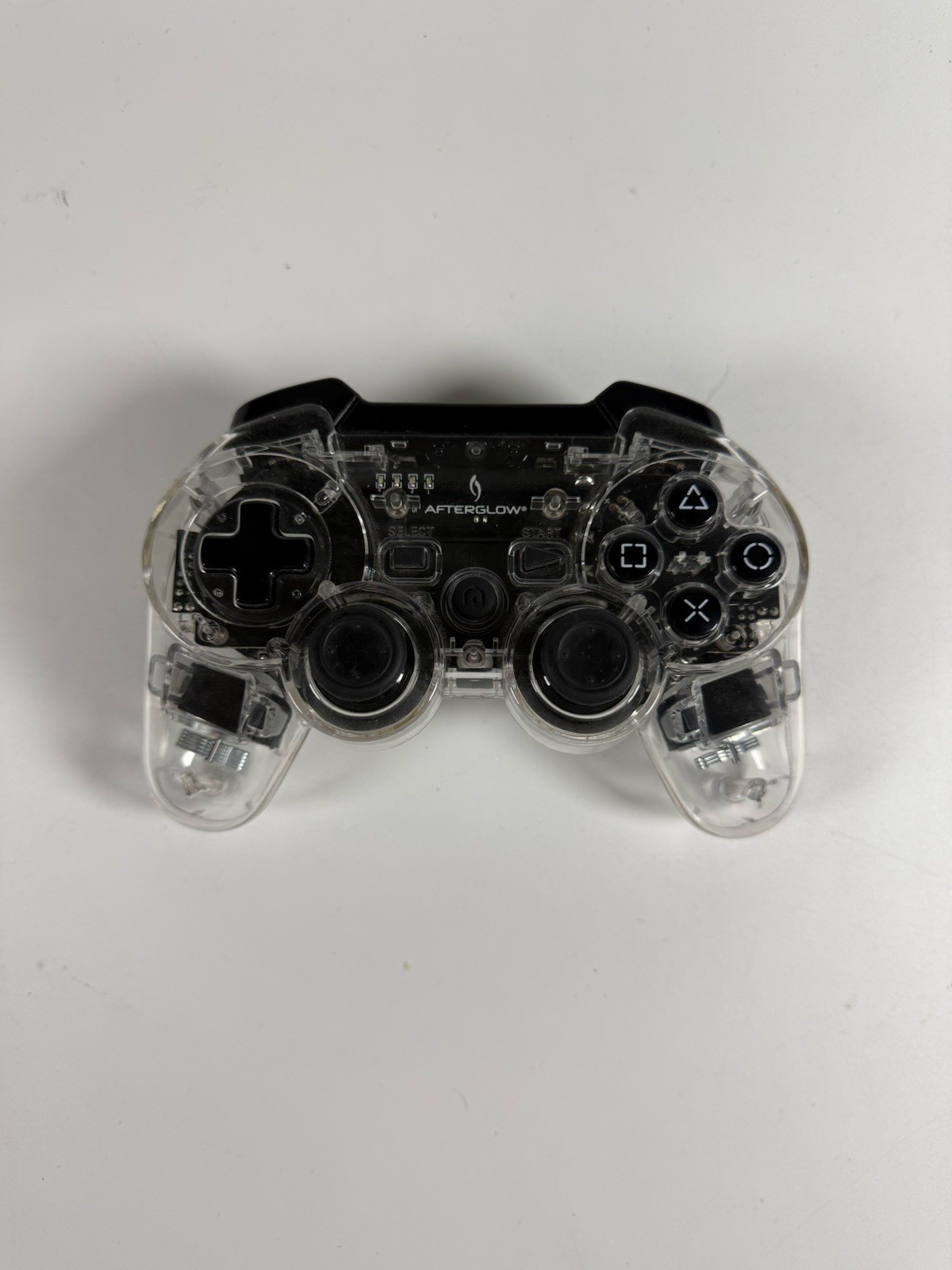 PDP Afterglow PS3 Wireless Controller Clear/Black 064-015TGAP – No Dongle