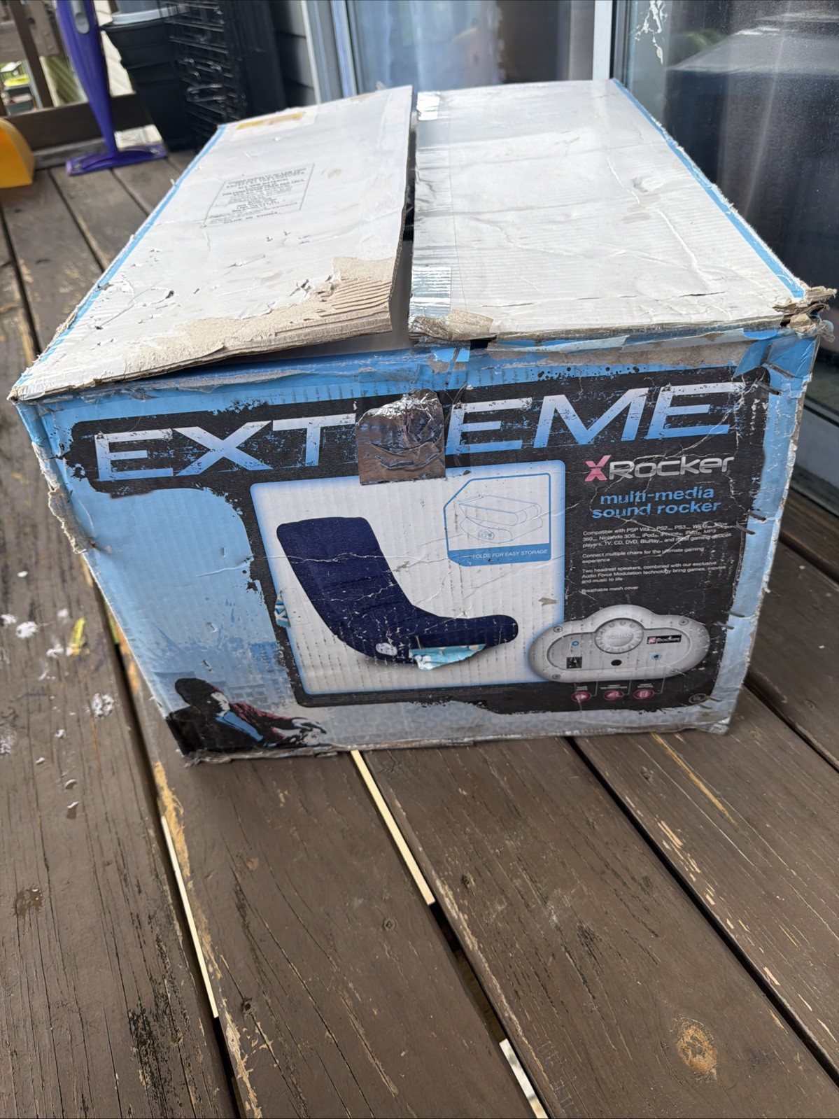 NEW X ROCKER FOLDABLE XTREME VIDEO ROCKER CHAIR NEW OPEN BOX!