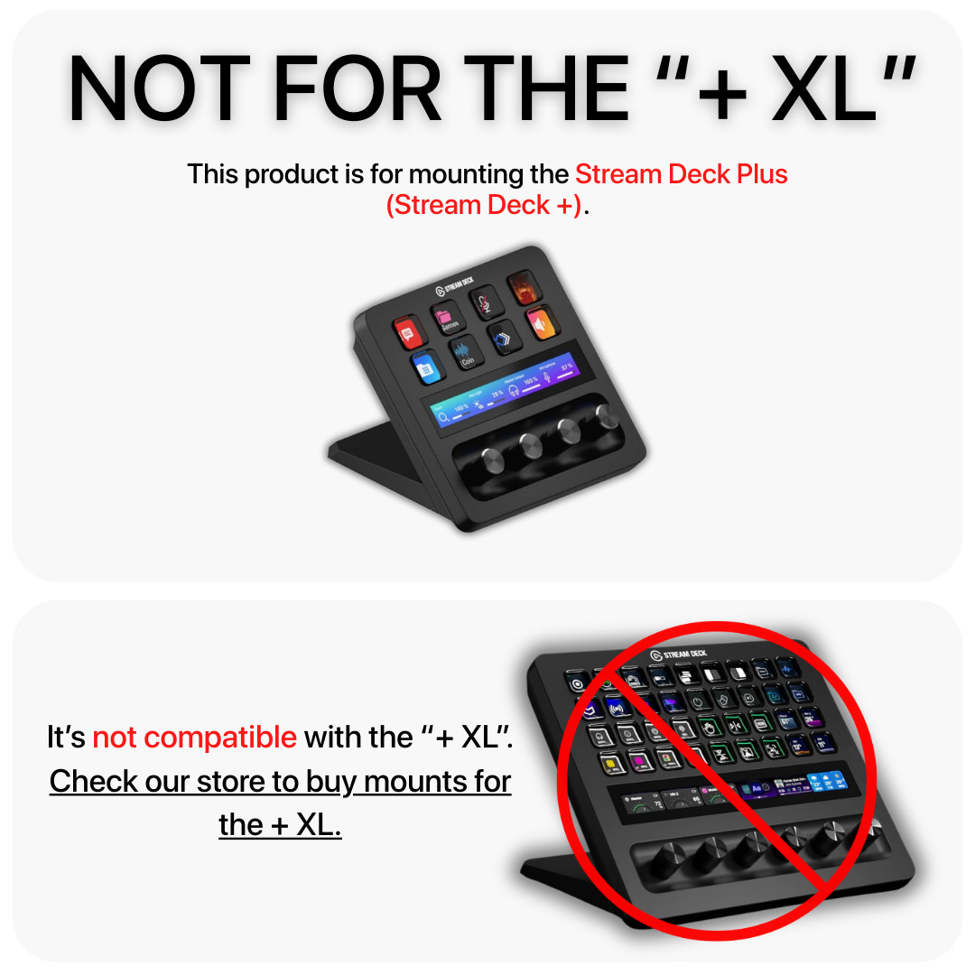 Stream Deck Plus Enclosure with Adjustable Mount for Profile Sim Rig