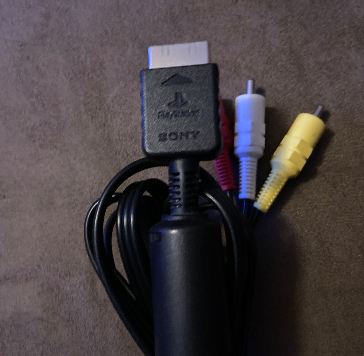 Official Sony Playstation 1 2 3 PS1 PS2 PS3 Audio Video AV Wire Cord! Authentic!