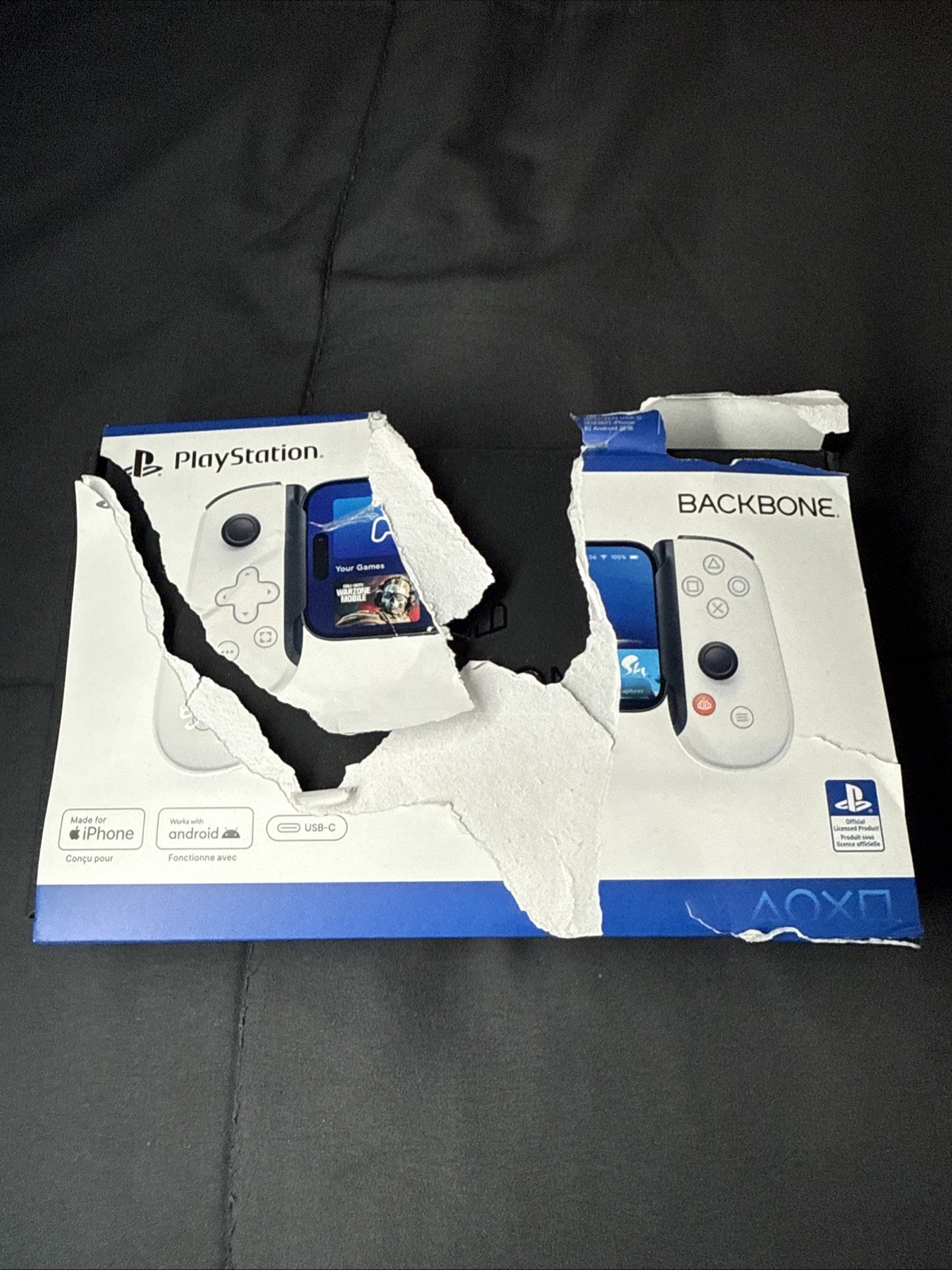 PlayStation Backbone- 2nd Gen Made for iPhone/ Works with Android (USB-C) White