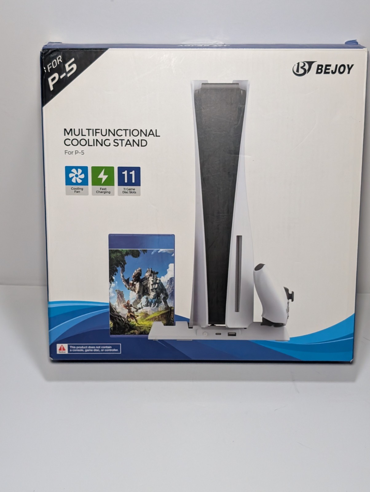 PS5 Cooling Stand w Fan Controller Charger Game Storage Dock Bejoy New