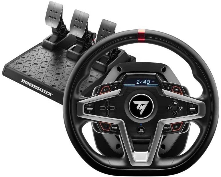 Thrustmaster T248P Steering Wheel + US Pedal Board + EMEA Type C (EU Plug) PS4 / PS5 / PC
