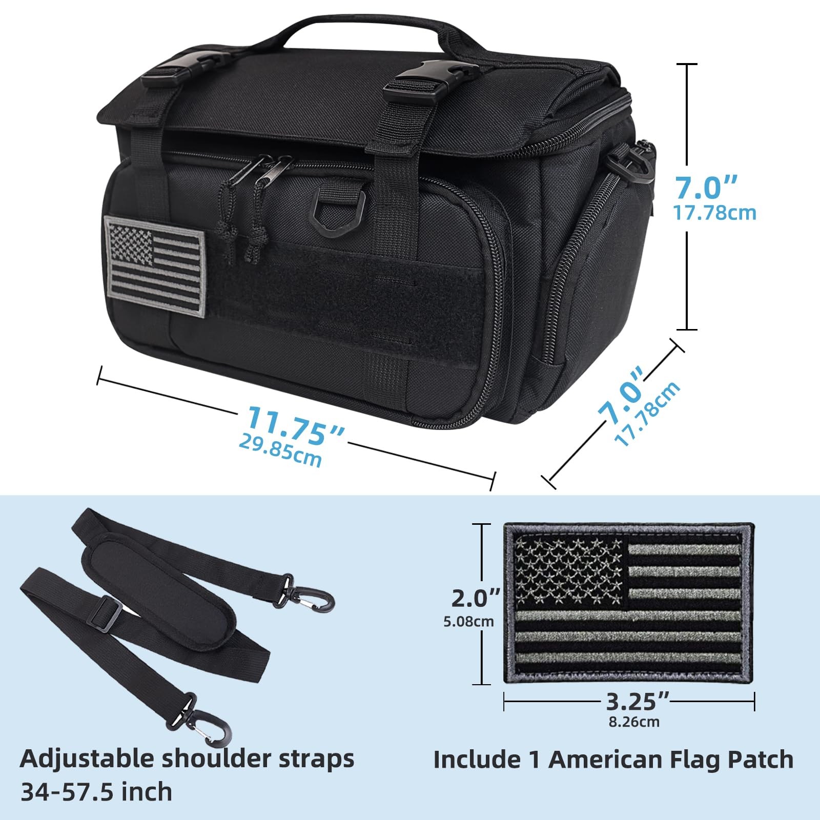 Tactical Gaming Console Travel Bag Case for Switch Steam Deck Portable Organizer